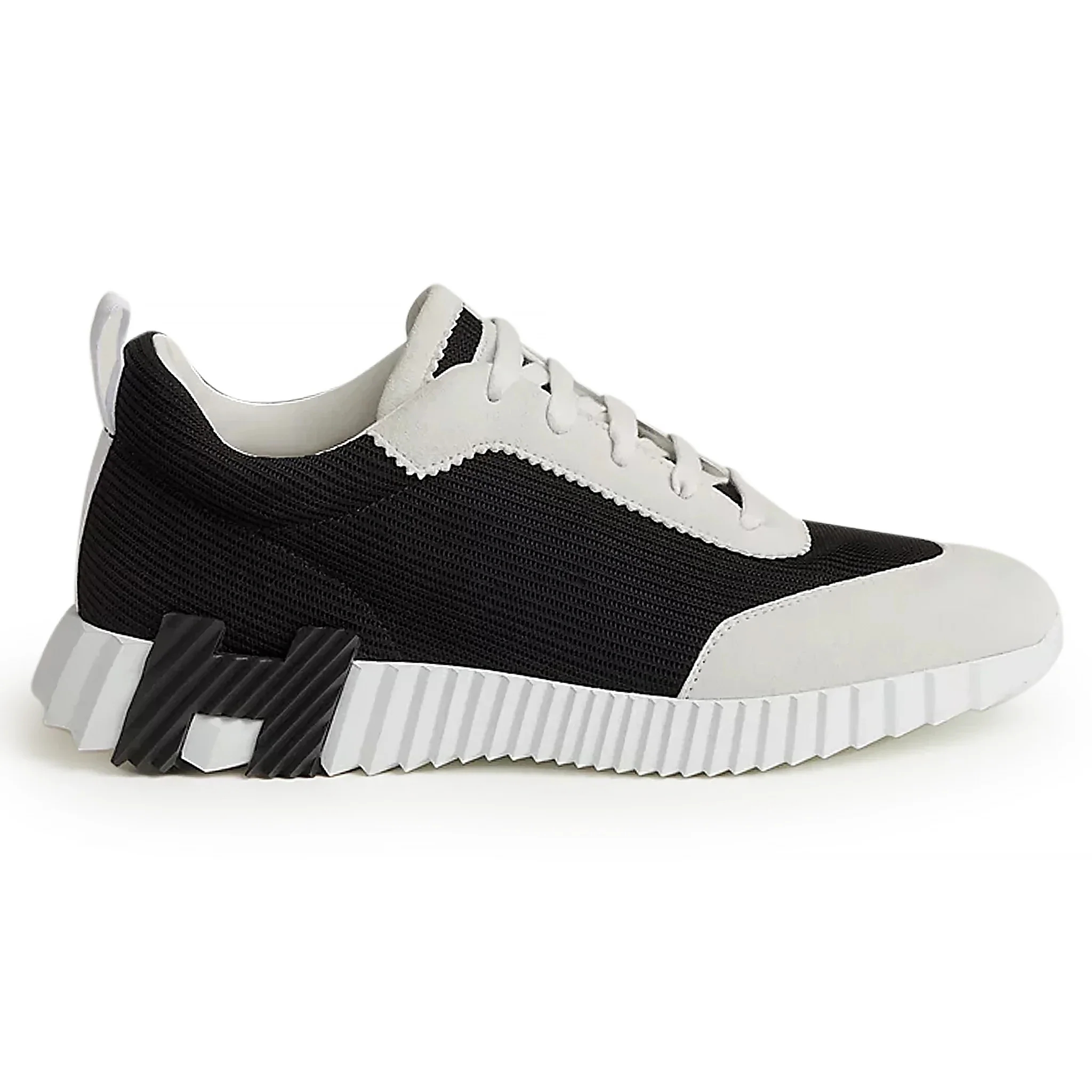 Hermes Bouncing Sneakers White Black