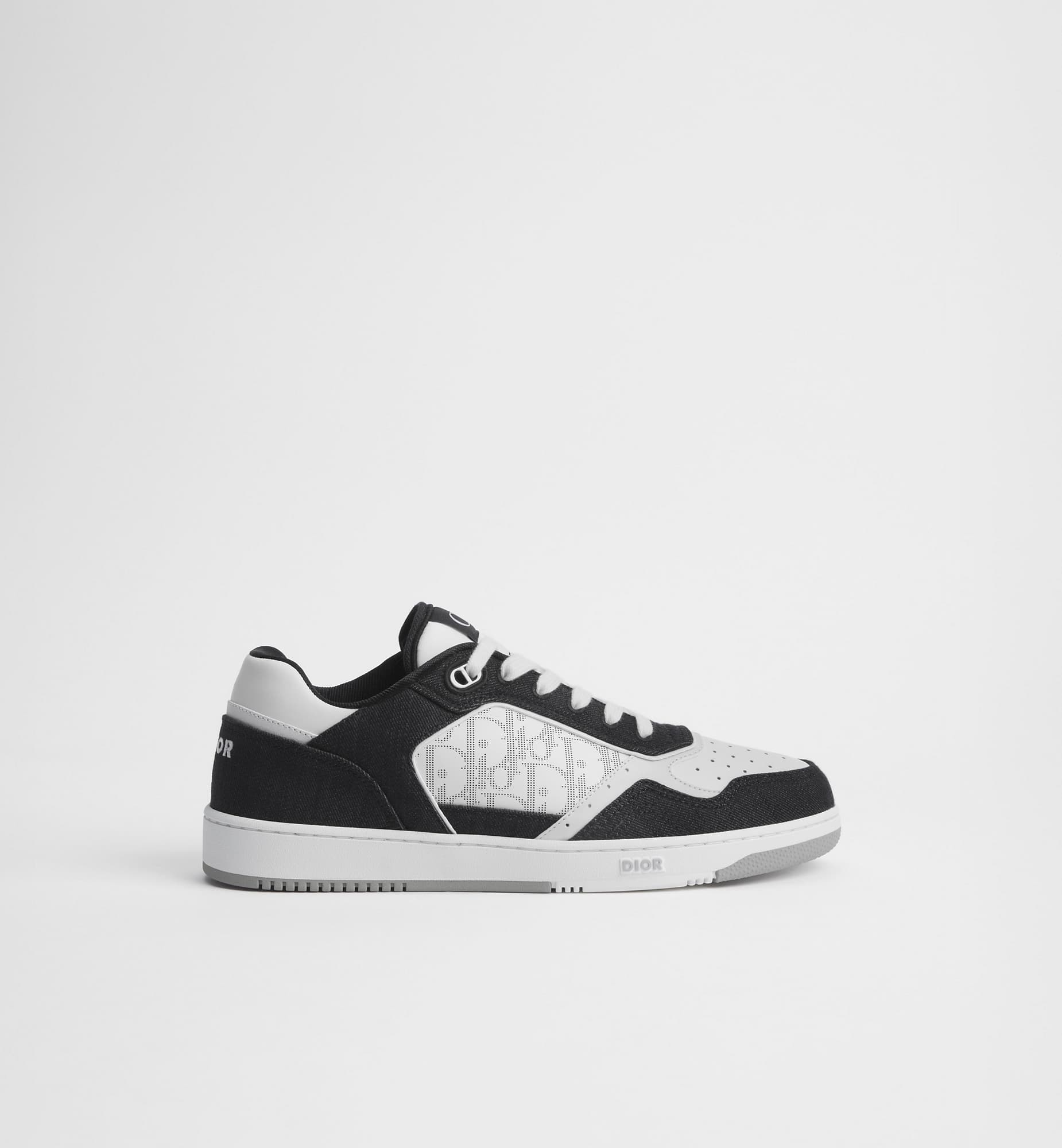 Dior B27 Low Top Trainers Denim Black/White