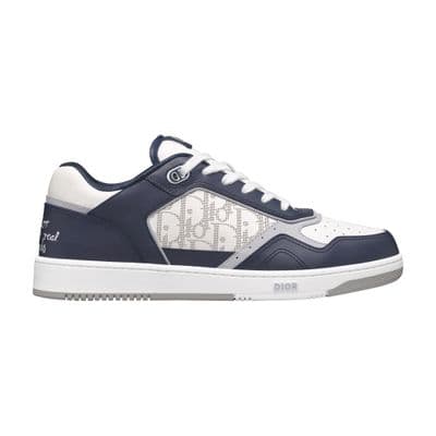 Dior B27 Low Top Trainers Hylton Nel Galaxy Navy Blue