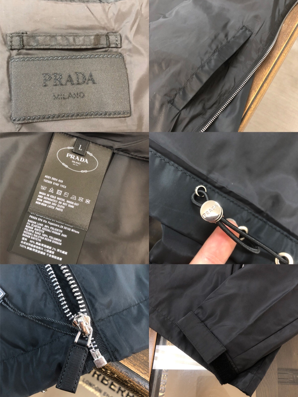 Prada Re-Nylon Core Jacket Black - Image 4