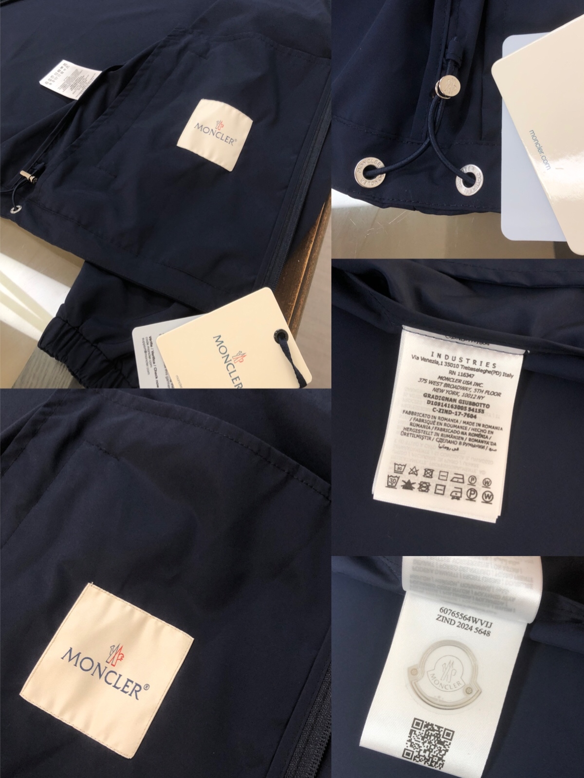 Moncler ruinette giubbotto Jacket Navy Blue - Image 4