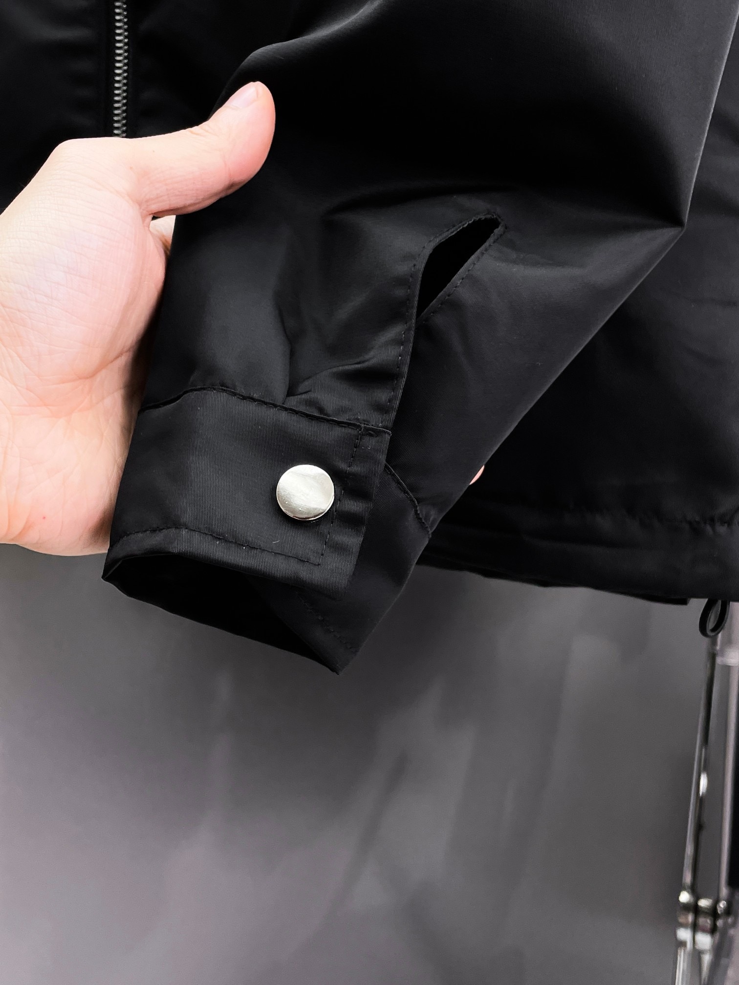 Prada Re-Nylon Blouson Jacket Black - Image 3