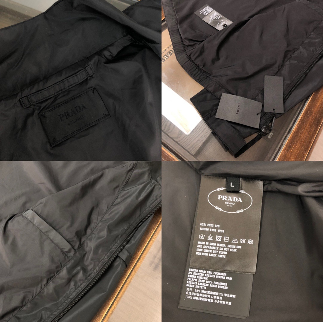 Prada Re-Nylon Recycle Short Jacket Black - Image 2