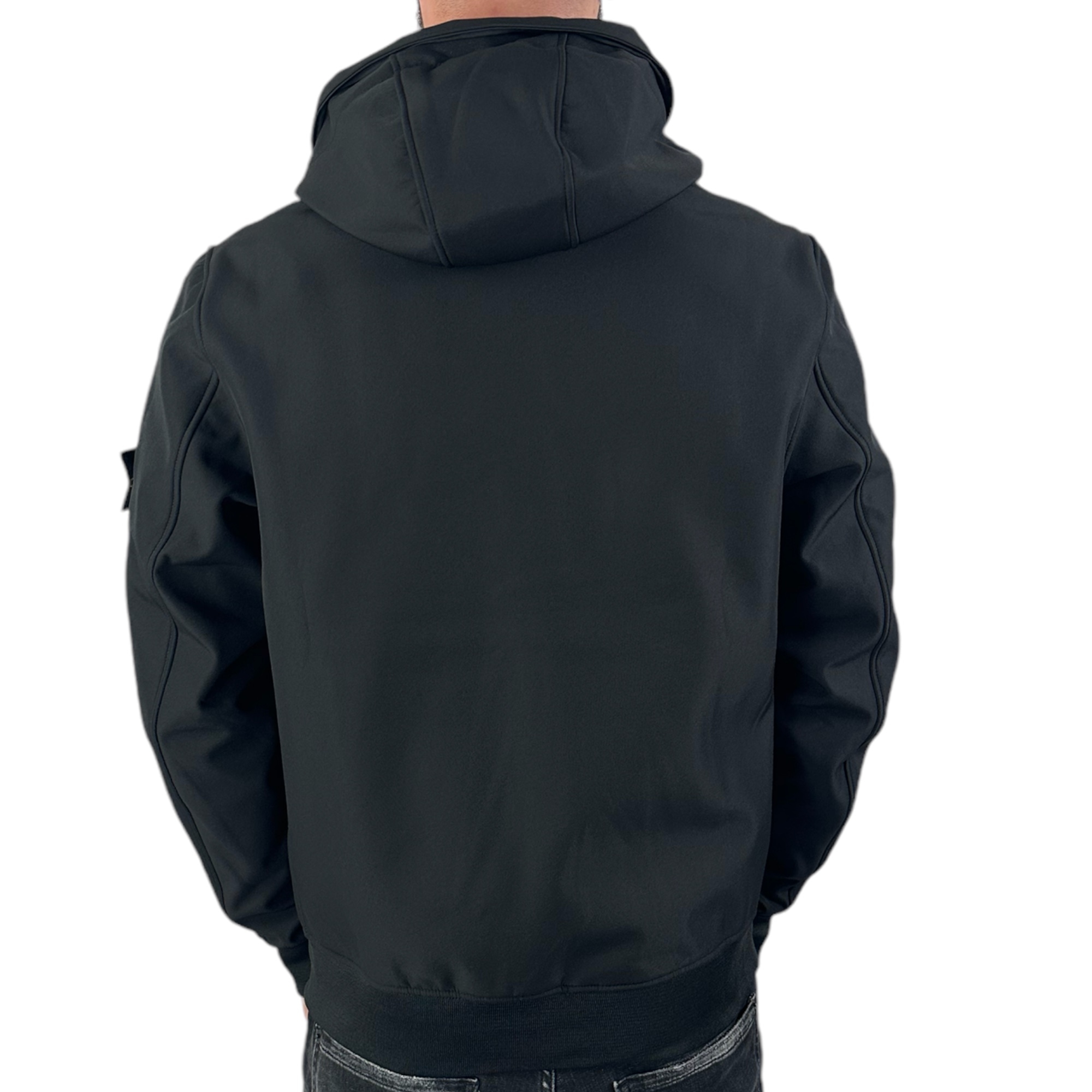 Stone Island Soft Shell Jacket Black - Image 3