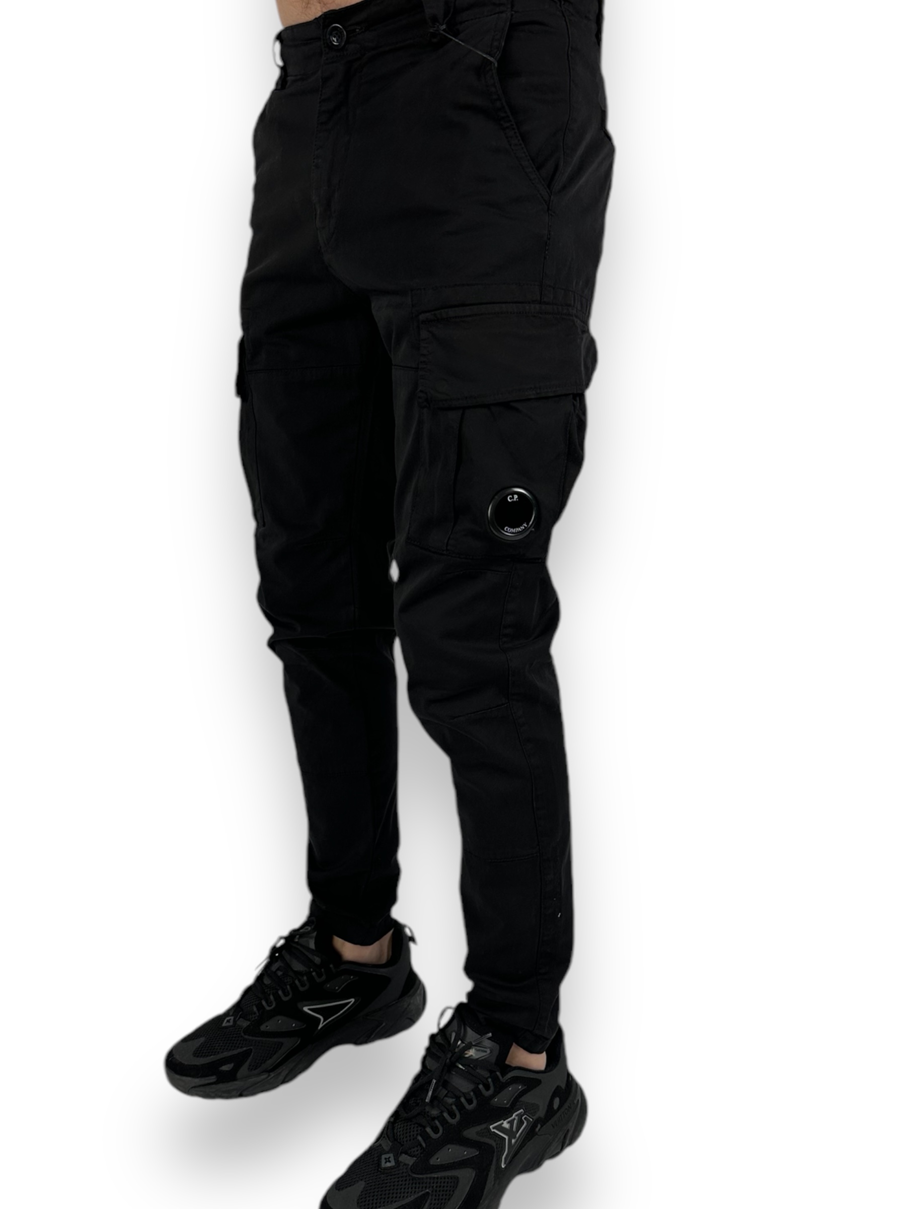 C.P. Company Cargo Pants Black - Image 1