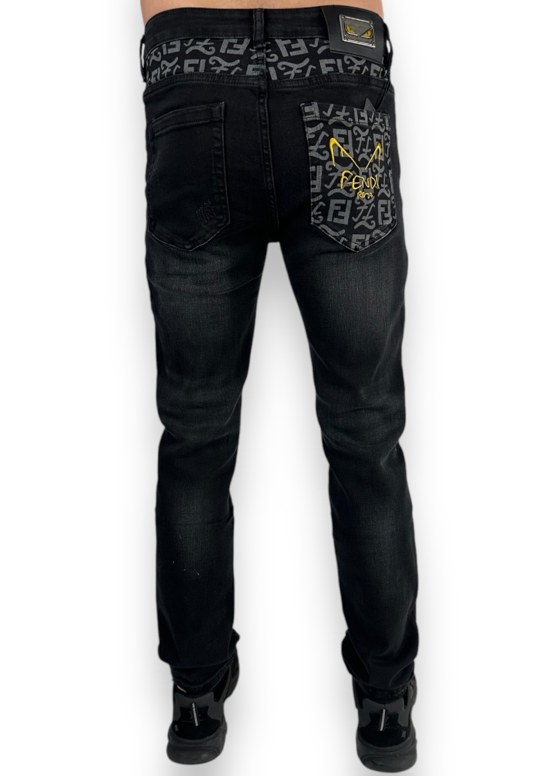 Fendi Jeans Pocket Logo Black - Image 3