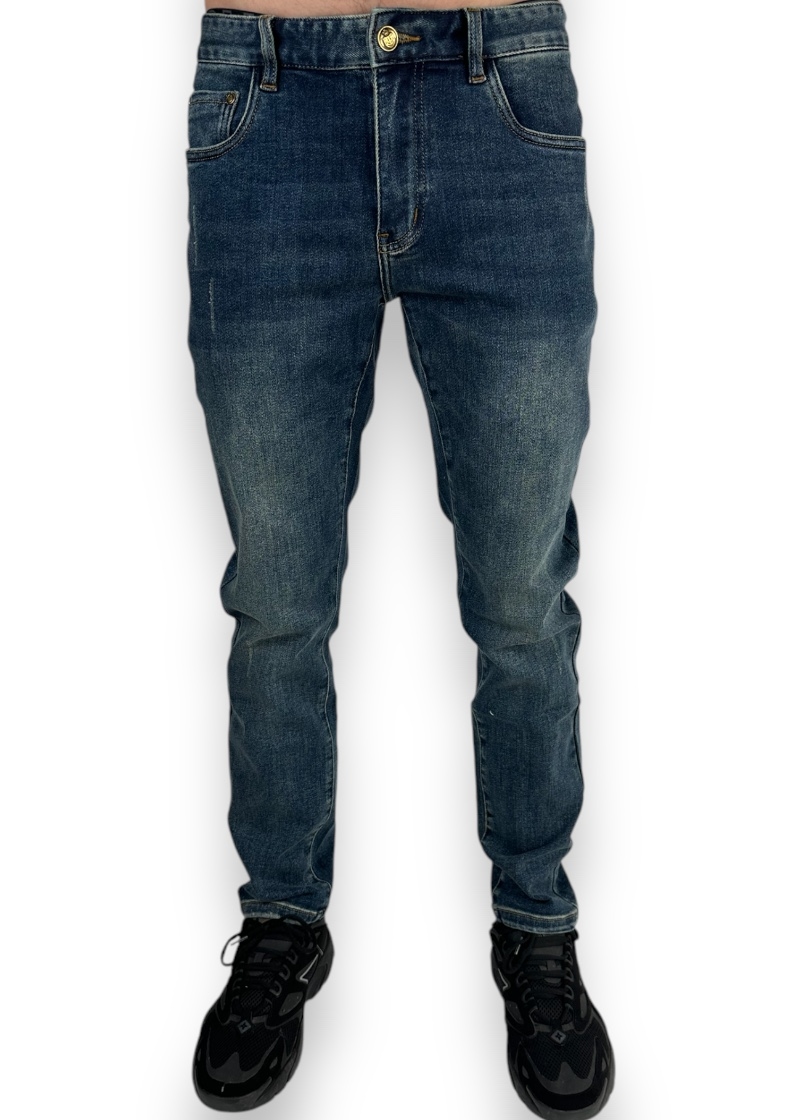 Prada Jeans Brown Logo Blue