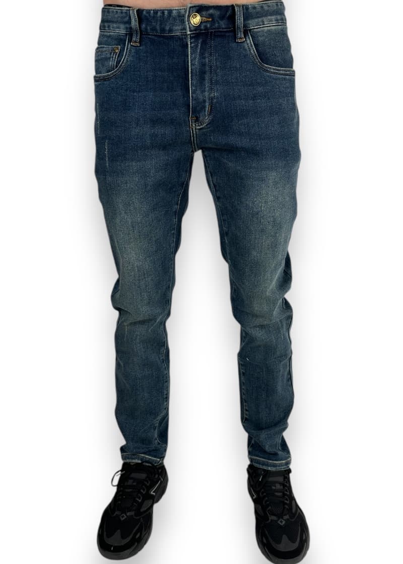 Prada Jeans Brown Logo Blue