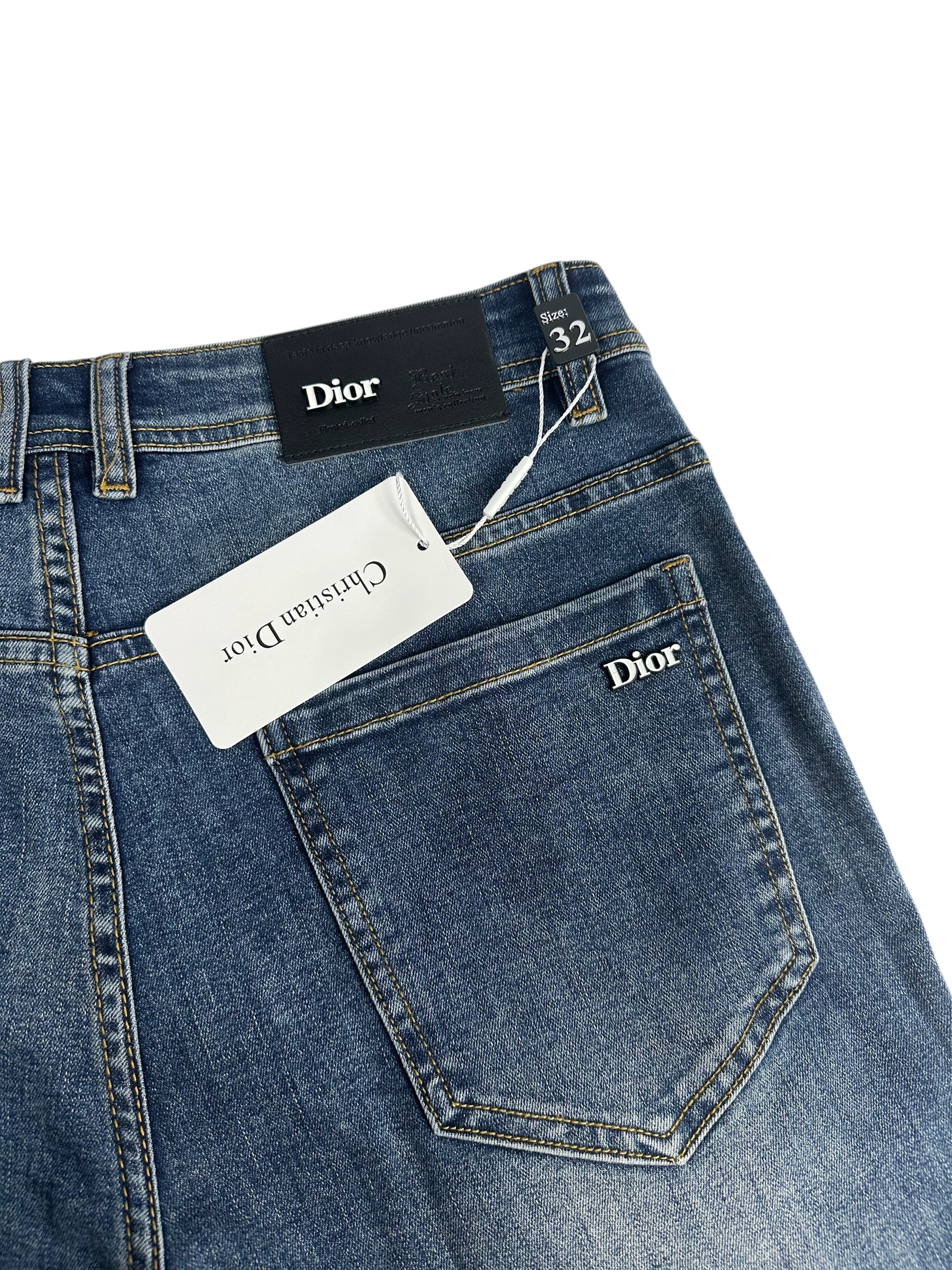 Dior Jeans Back Logo Blue - Image 5