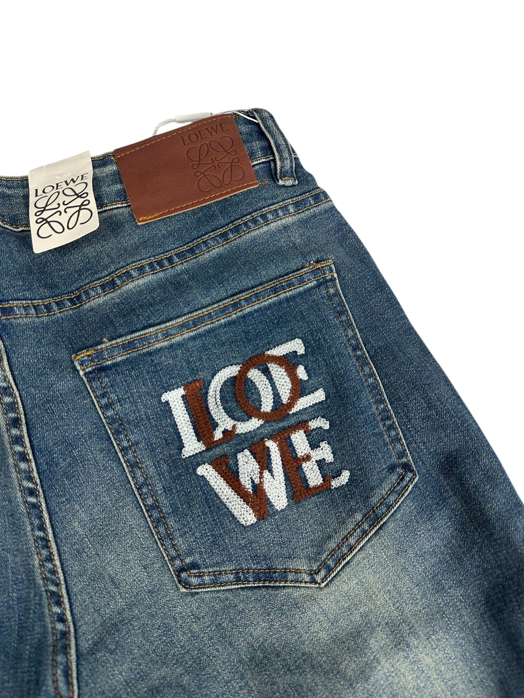 Loewe Jeans Back Logo Blue - Image 5