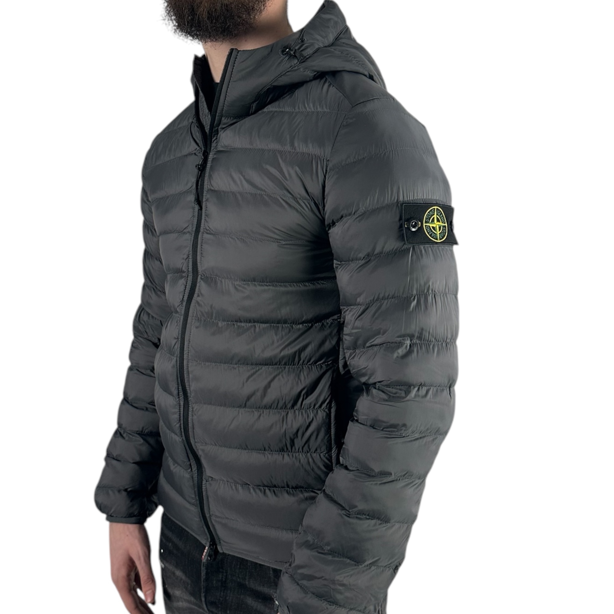 Stone Island Light Down-Jacket Grey - Image 2