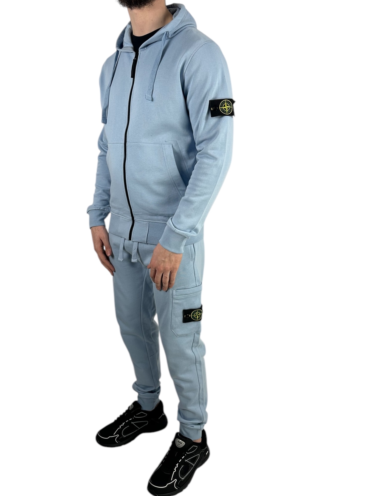 Stone Island Zipper Tracksuit Light Blue