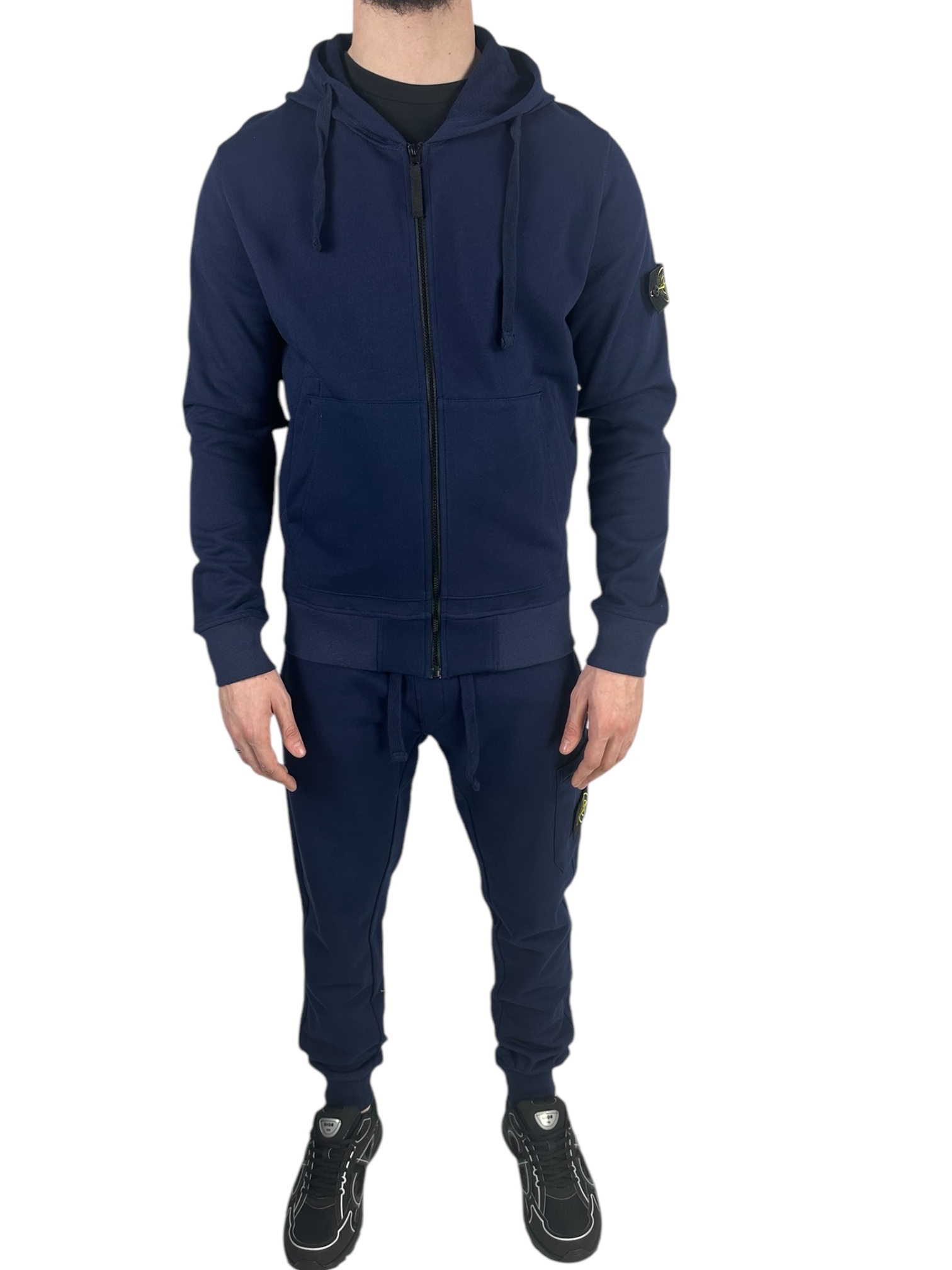 Stone Island Zipper Tracksuit Navy Blue - Image 2