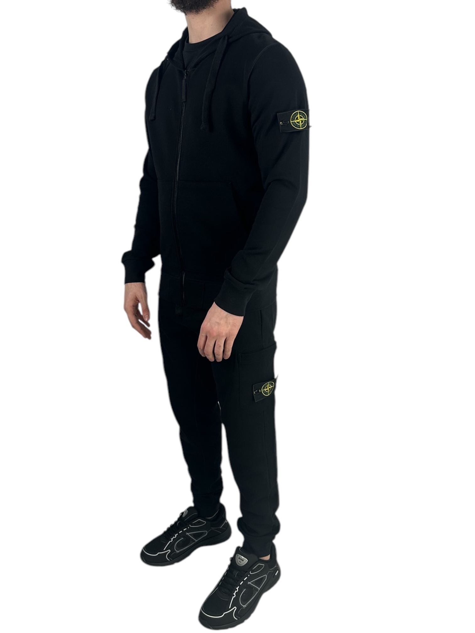 Stone Island Zipper Tracksuit Black