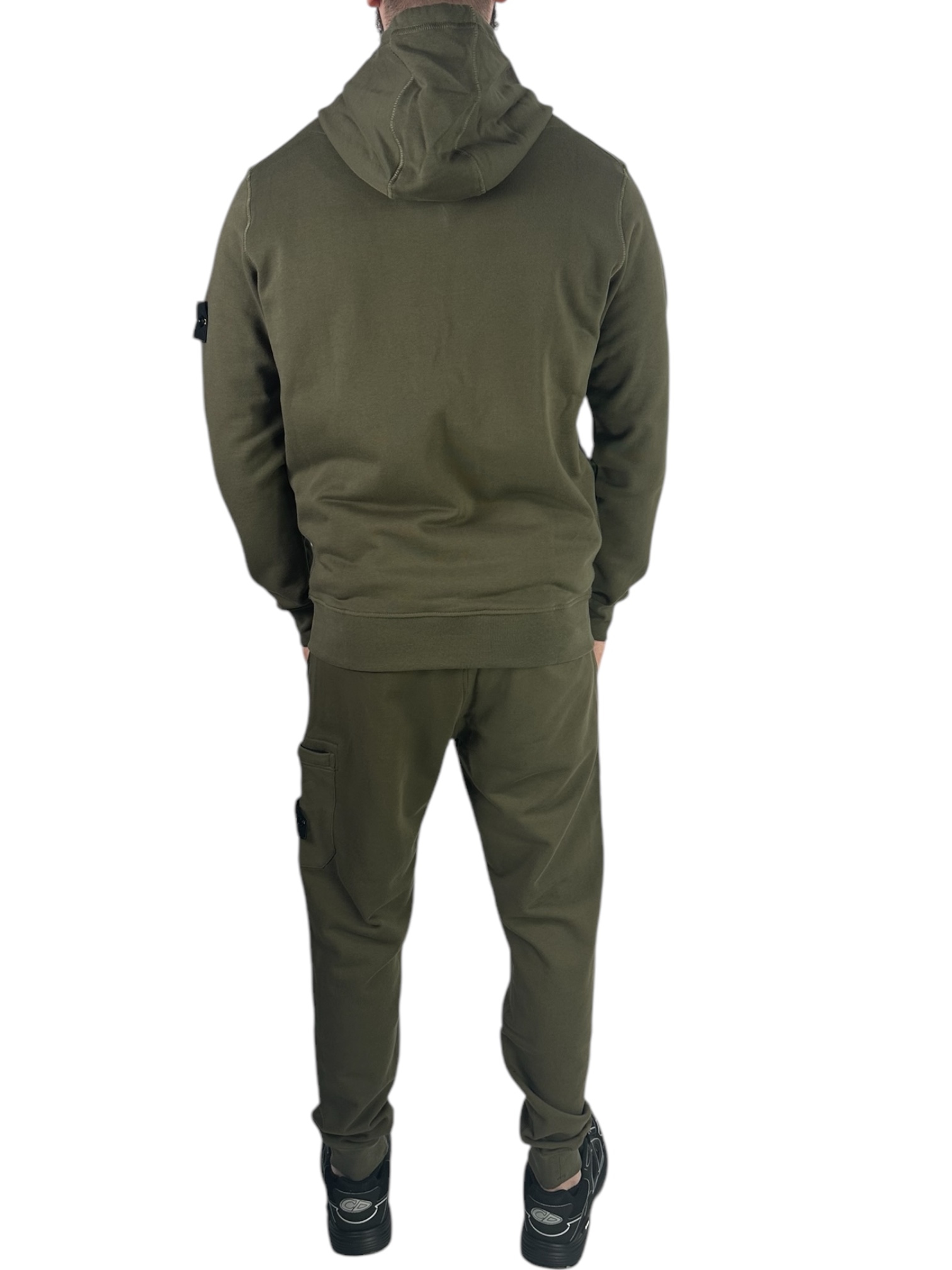 Stone Island Zipper Tracksuit Khaki Green - Image 3