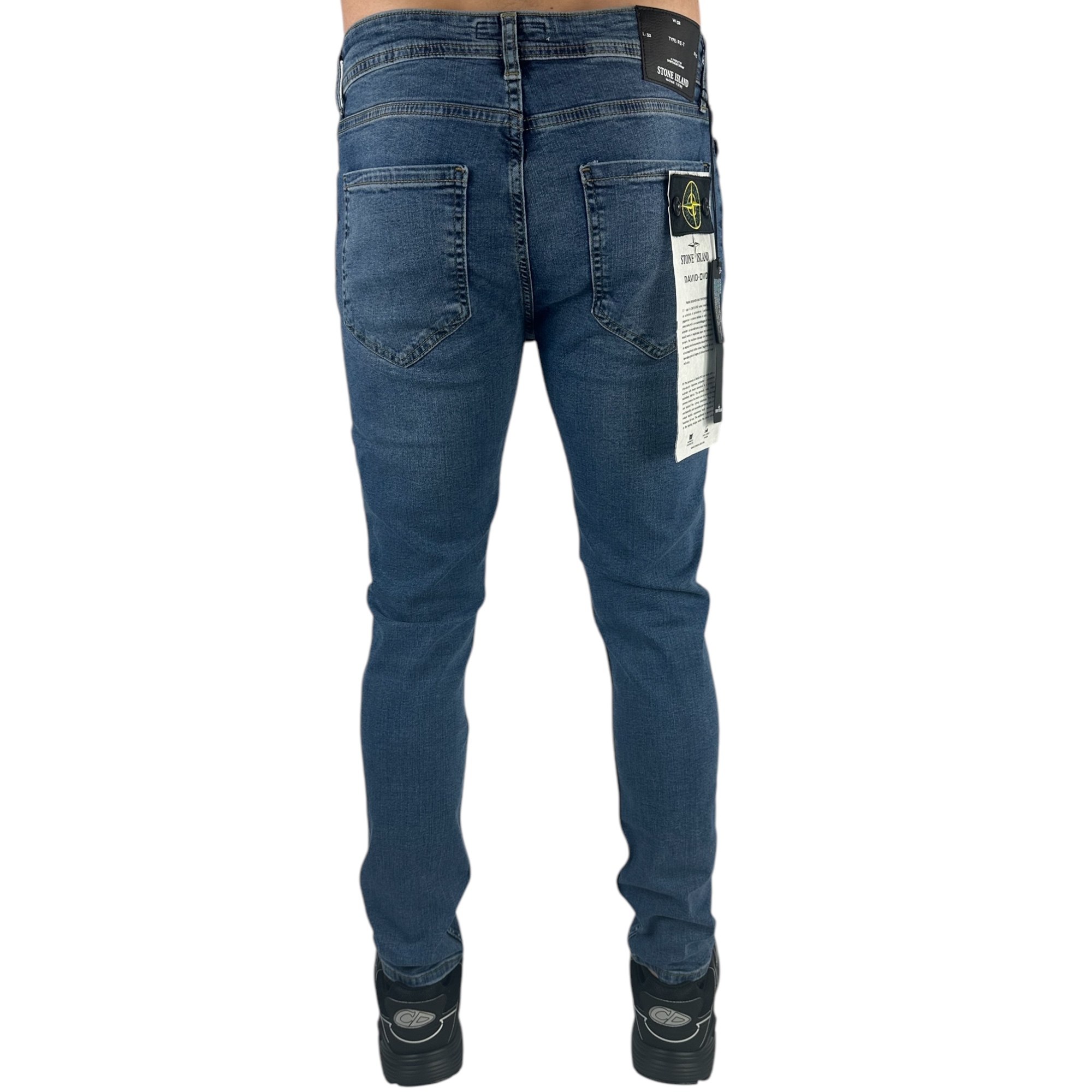 Stone Island Logo Jeans Blue - Image 3