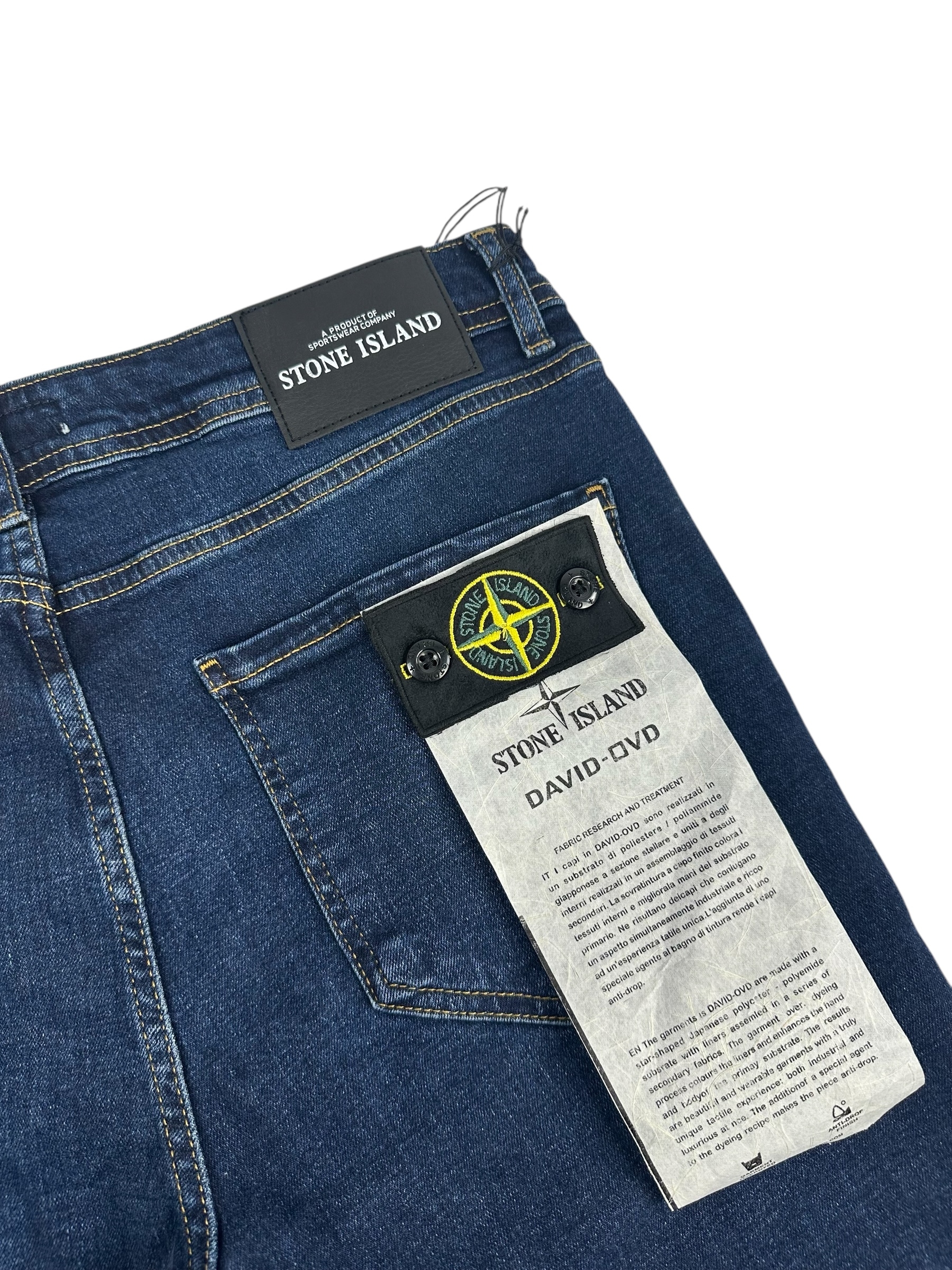 Stone Island Logo Jeans Dark Blue - Image 6