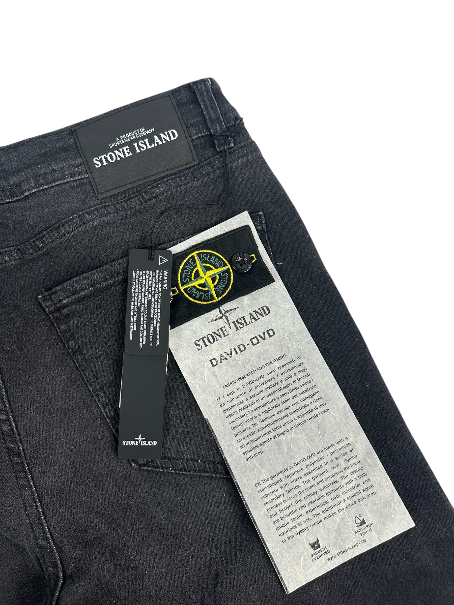 Stone Island Logo Jeans Black - Image 6