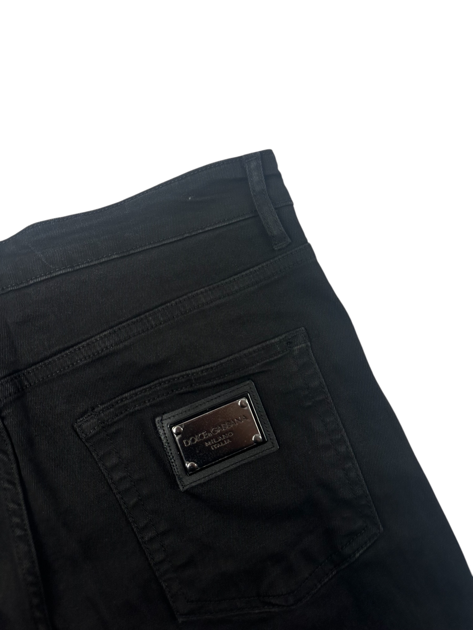 Dolce & Gabbana Jeans Plate Logo Black - Image 5