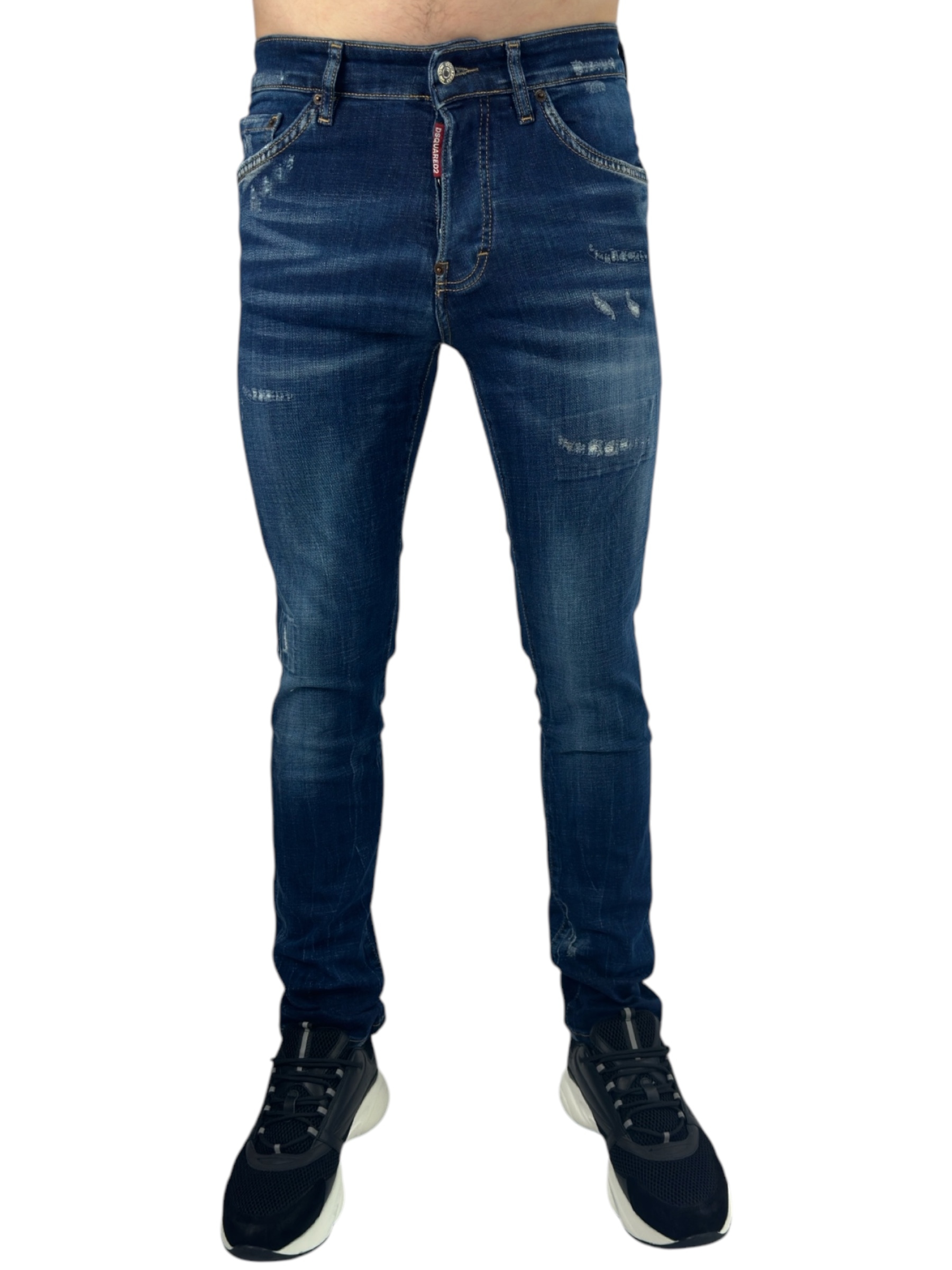 Dsq2 Jeans Brown Patch Blue