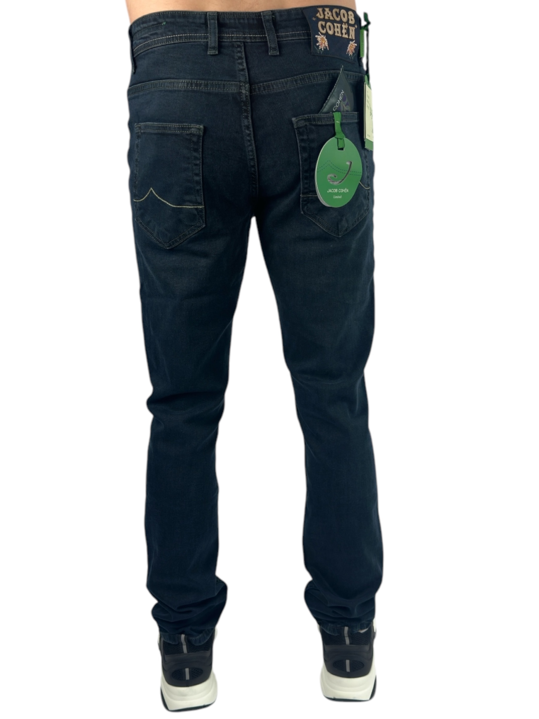 Jacob Cohën Jeans Flower Logo Dark Blue - Image 3