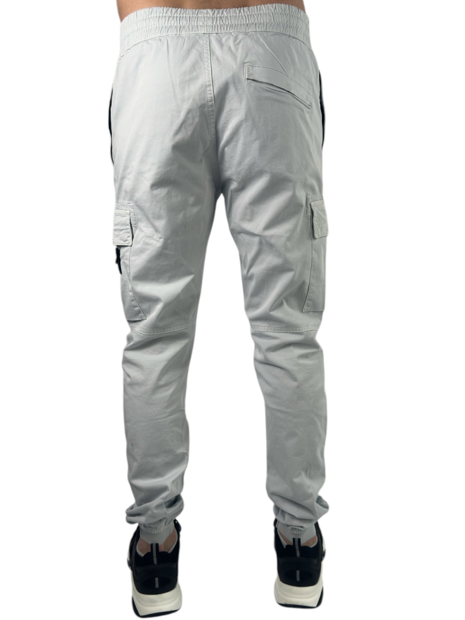 Stone Island Cargo Pants Light Grey - Image 3