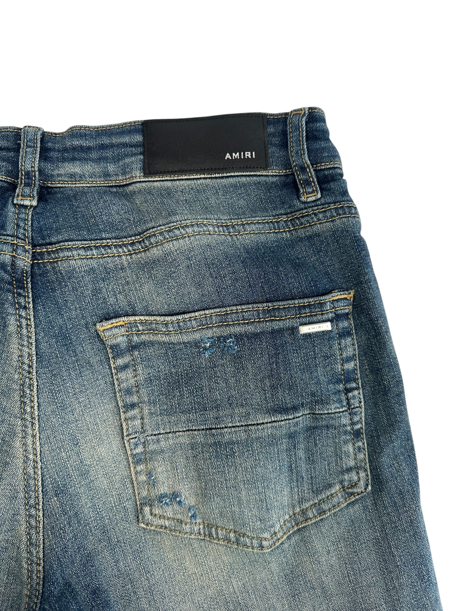 Amiri jeans Pink Patch Blue - Image 6