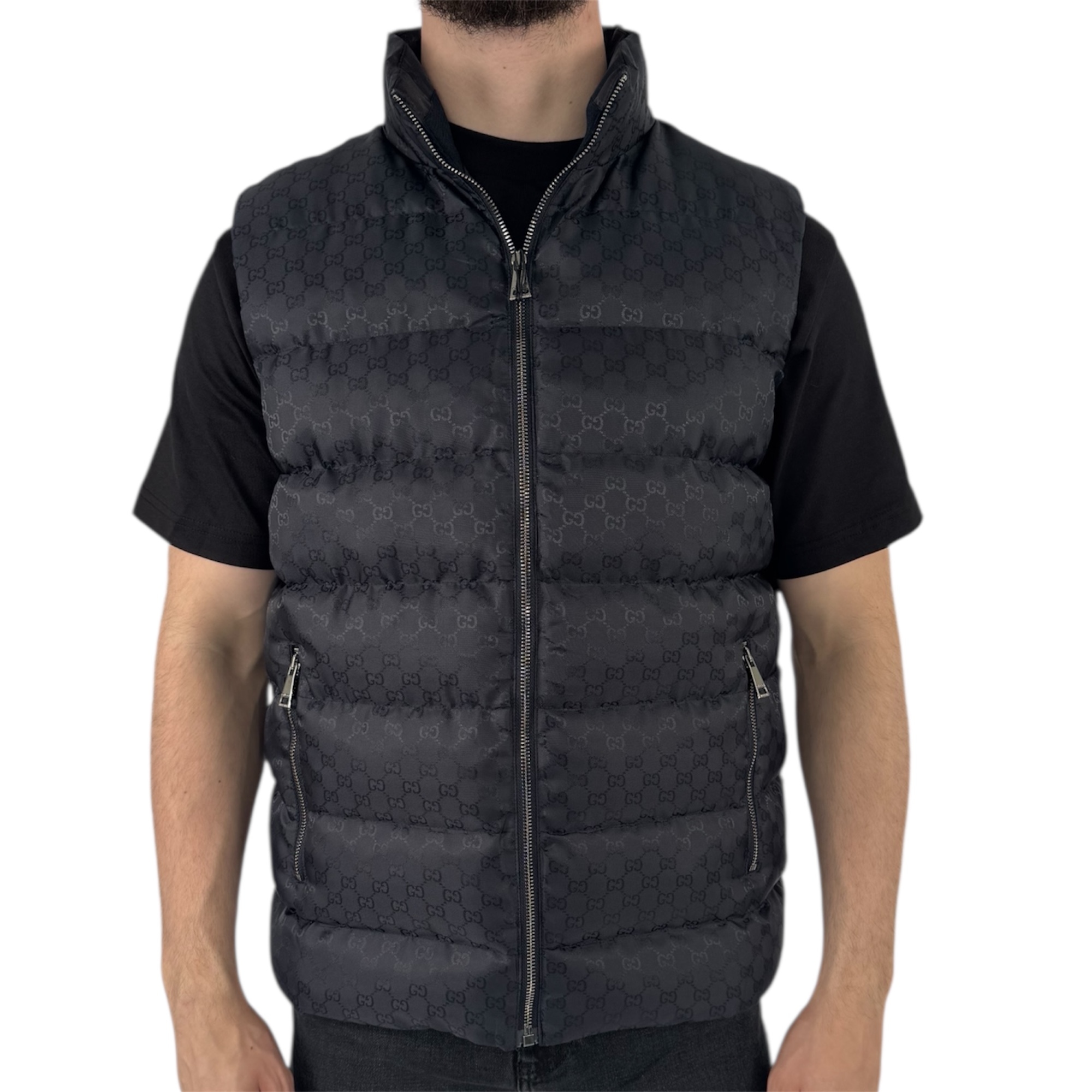 Gucci Monogram BodyWarmer Navy Blue - Image 1