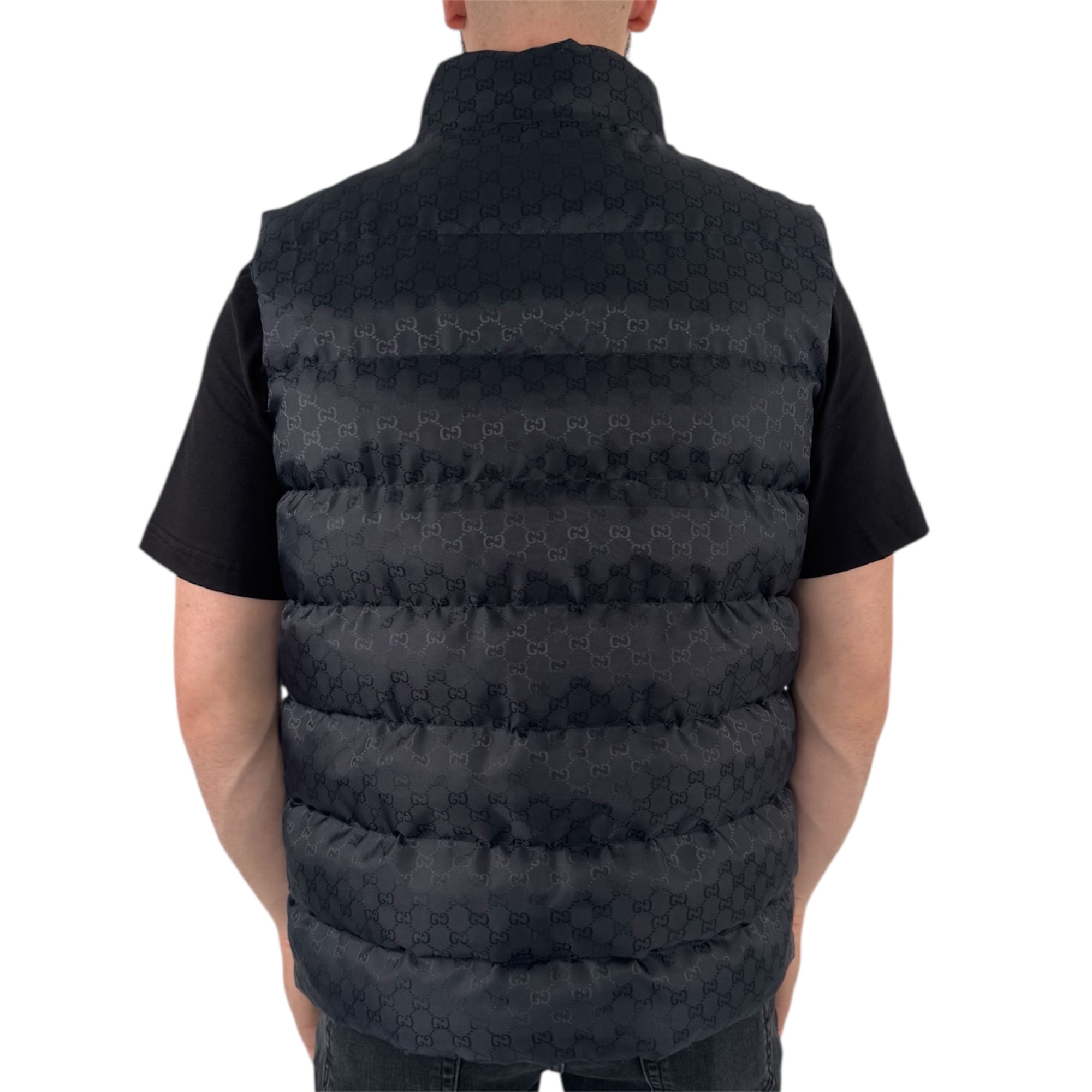 Gucci Monogram BodyWarmer Navy Blue - Image 3