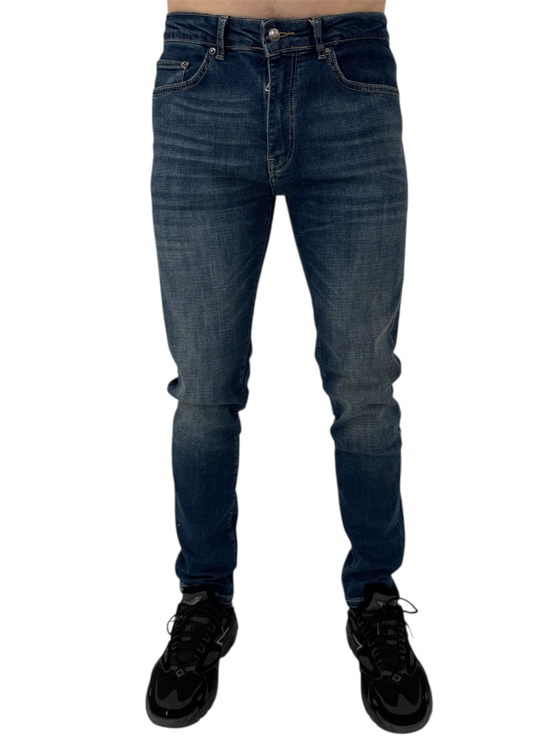 Prada Jeans Silver Logo Blue