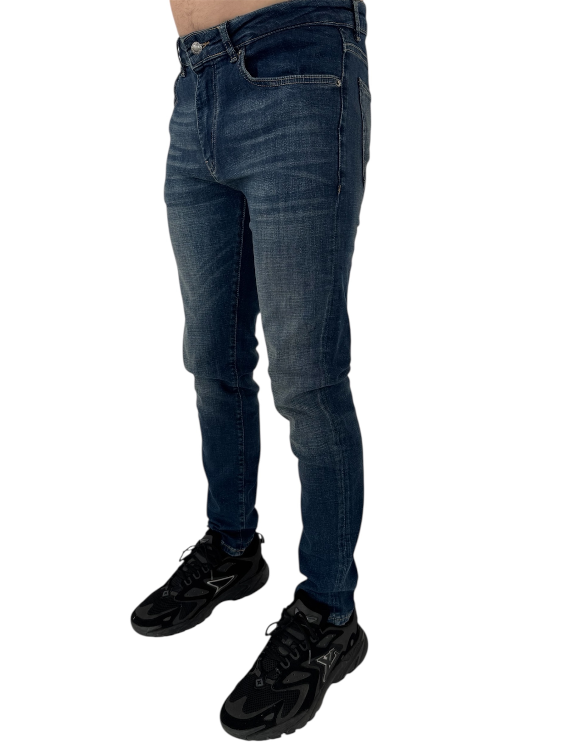 Prada Jeans Silver Logo Blue - Image 2