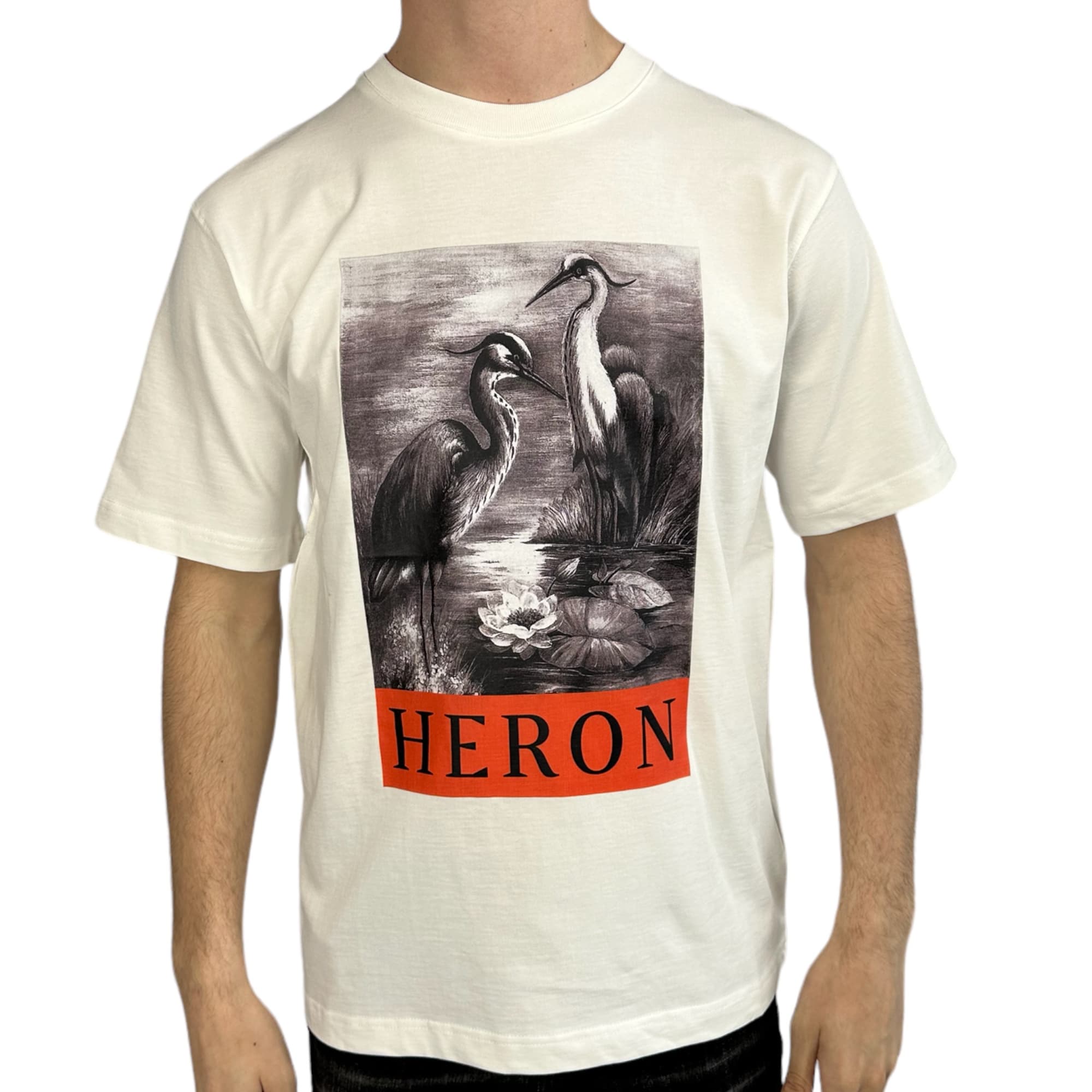 Heron Preston T-shirt Heron Bird Blue White