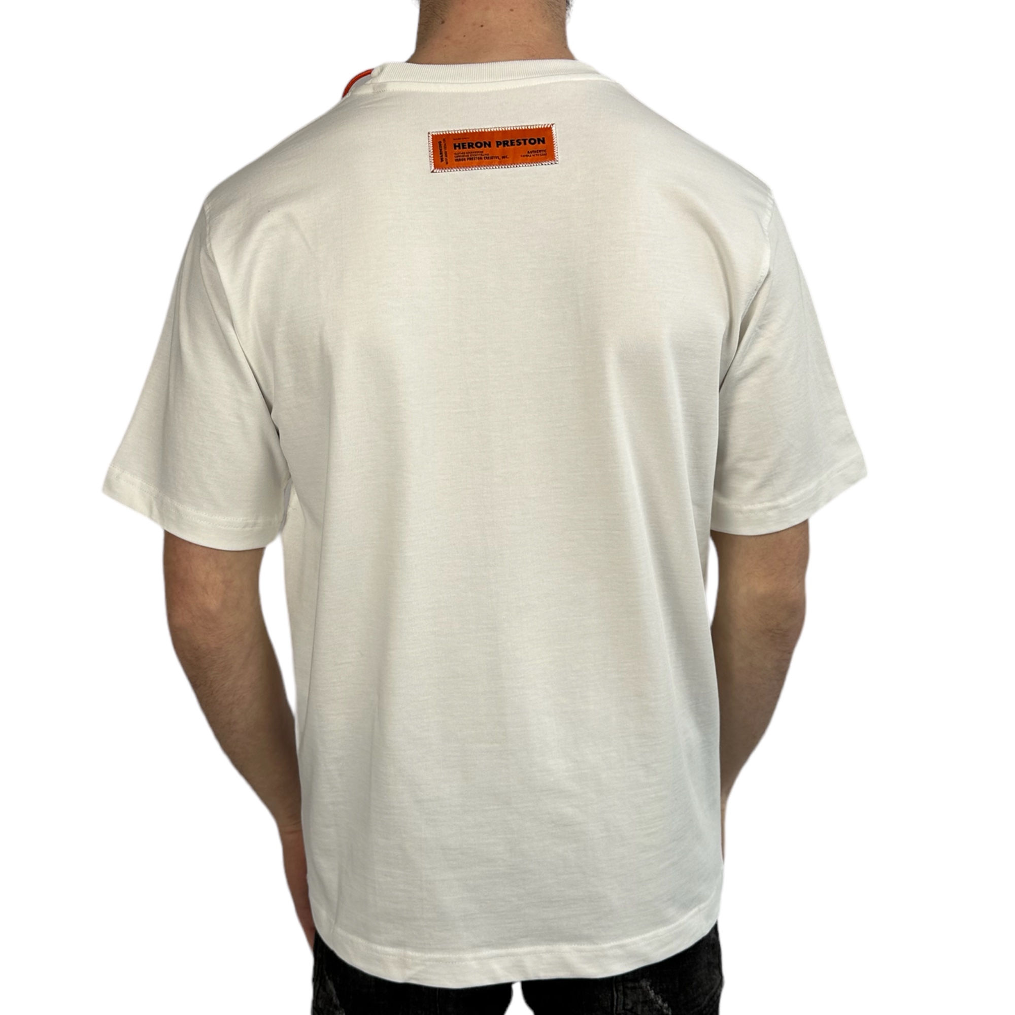 Heron Preston T-shirt Heron Bird Blue White - Image 3