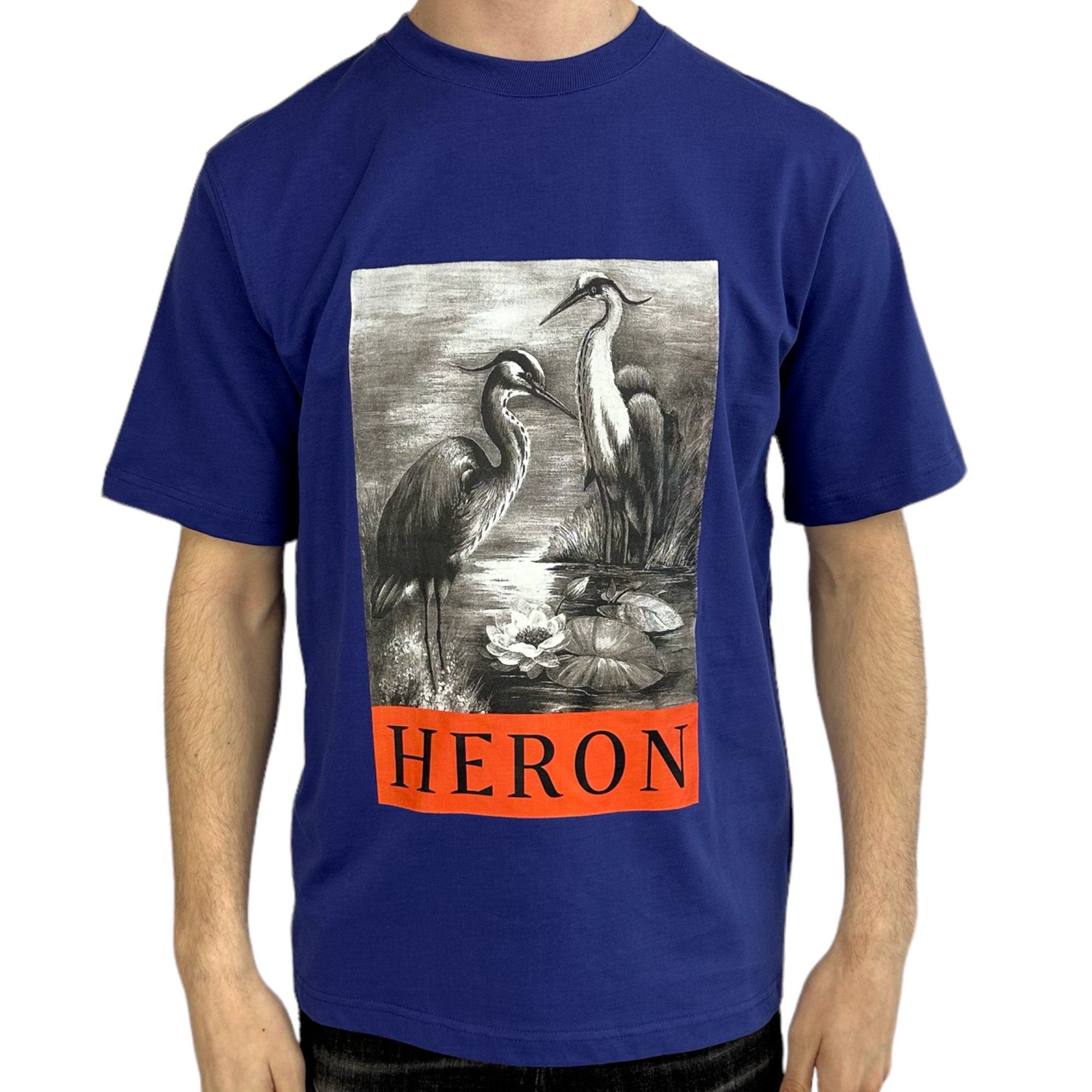 Heron Preston T-shirt Heron Bird Blue - Image 1