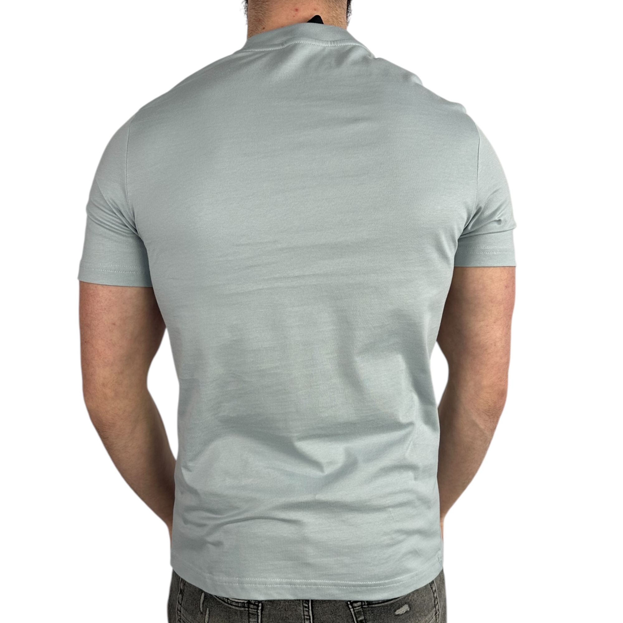 Prada T-shirt Basic Logo Light Grey - Image 3