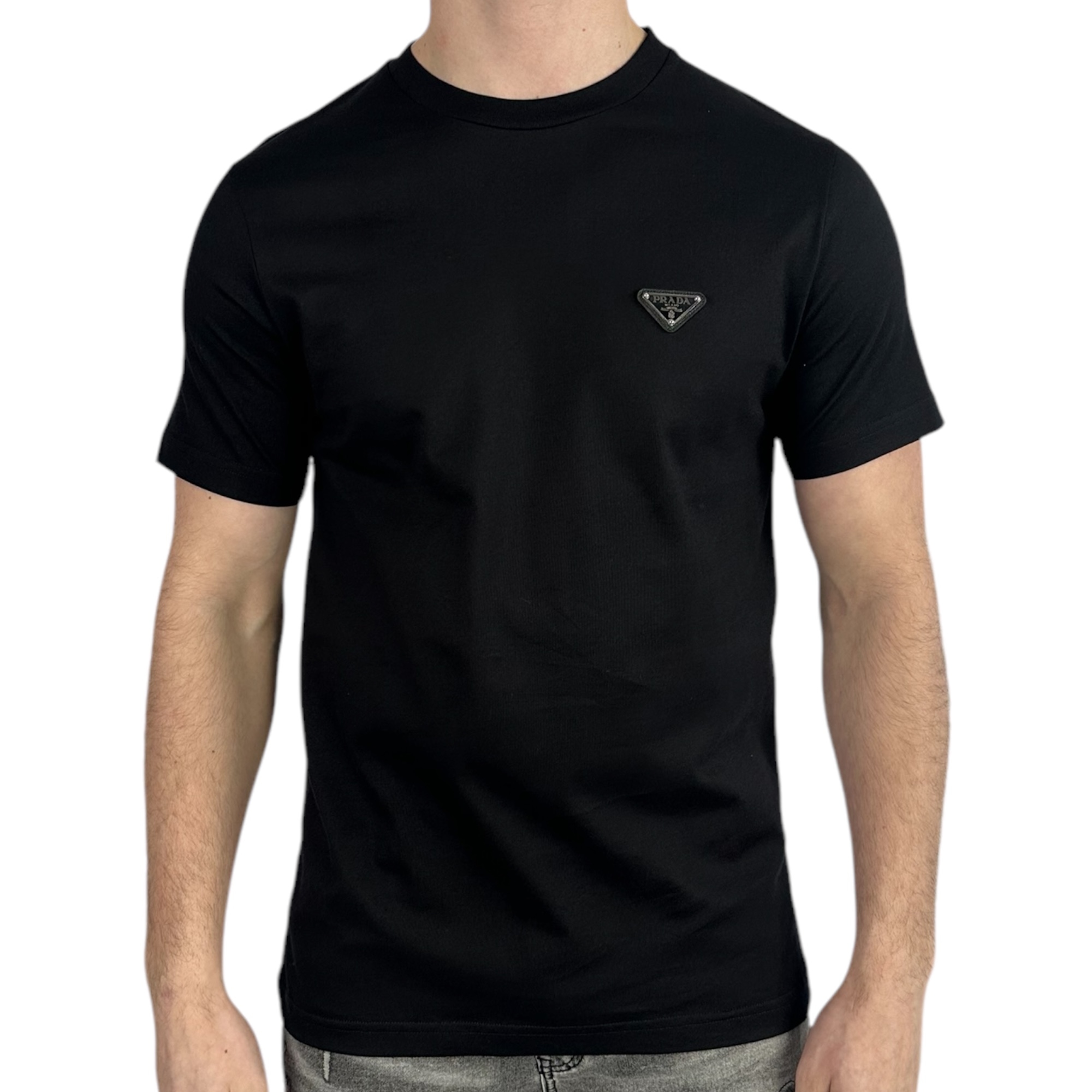 Prada T-shirt Basic Logo Black - Image 1
