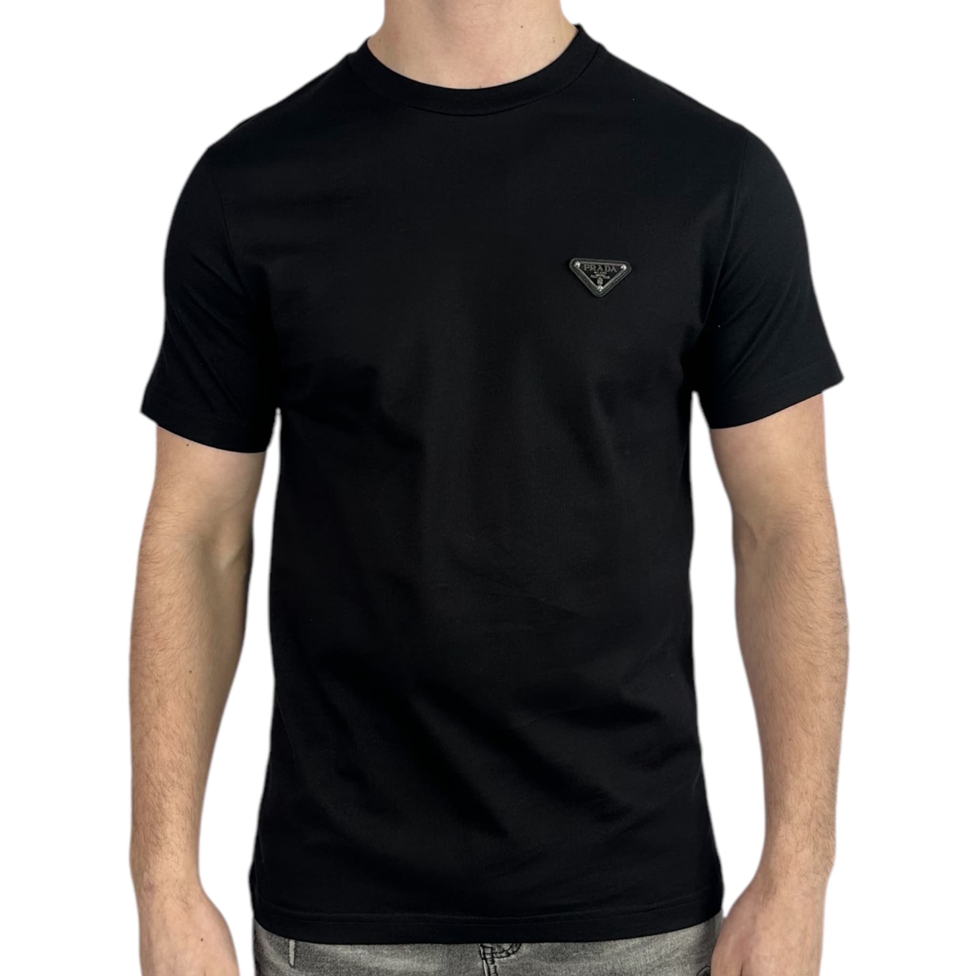 Prada T-shirt Basic Logo Black