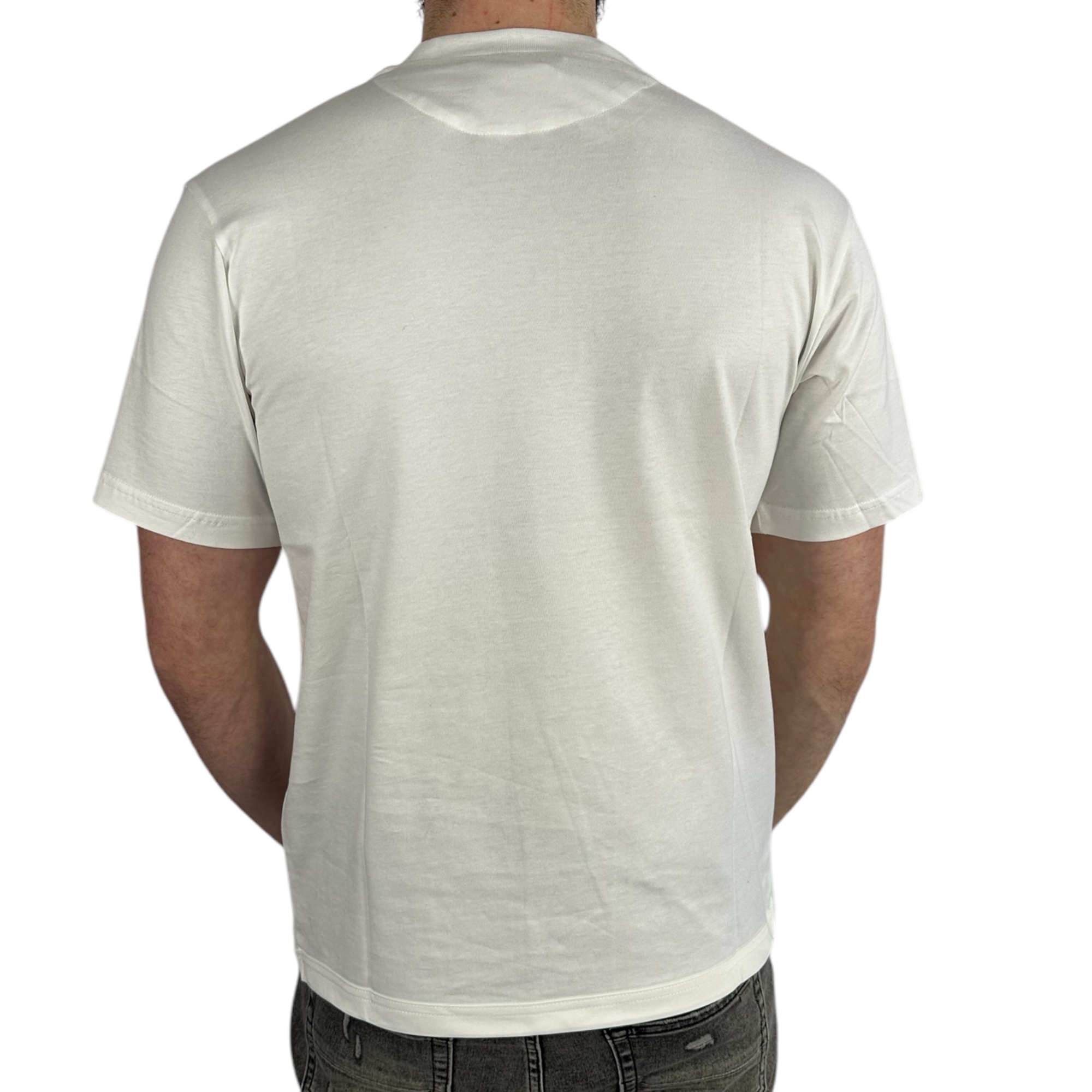 Prada T-shirt Pocket Logo White - Image 3