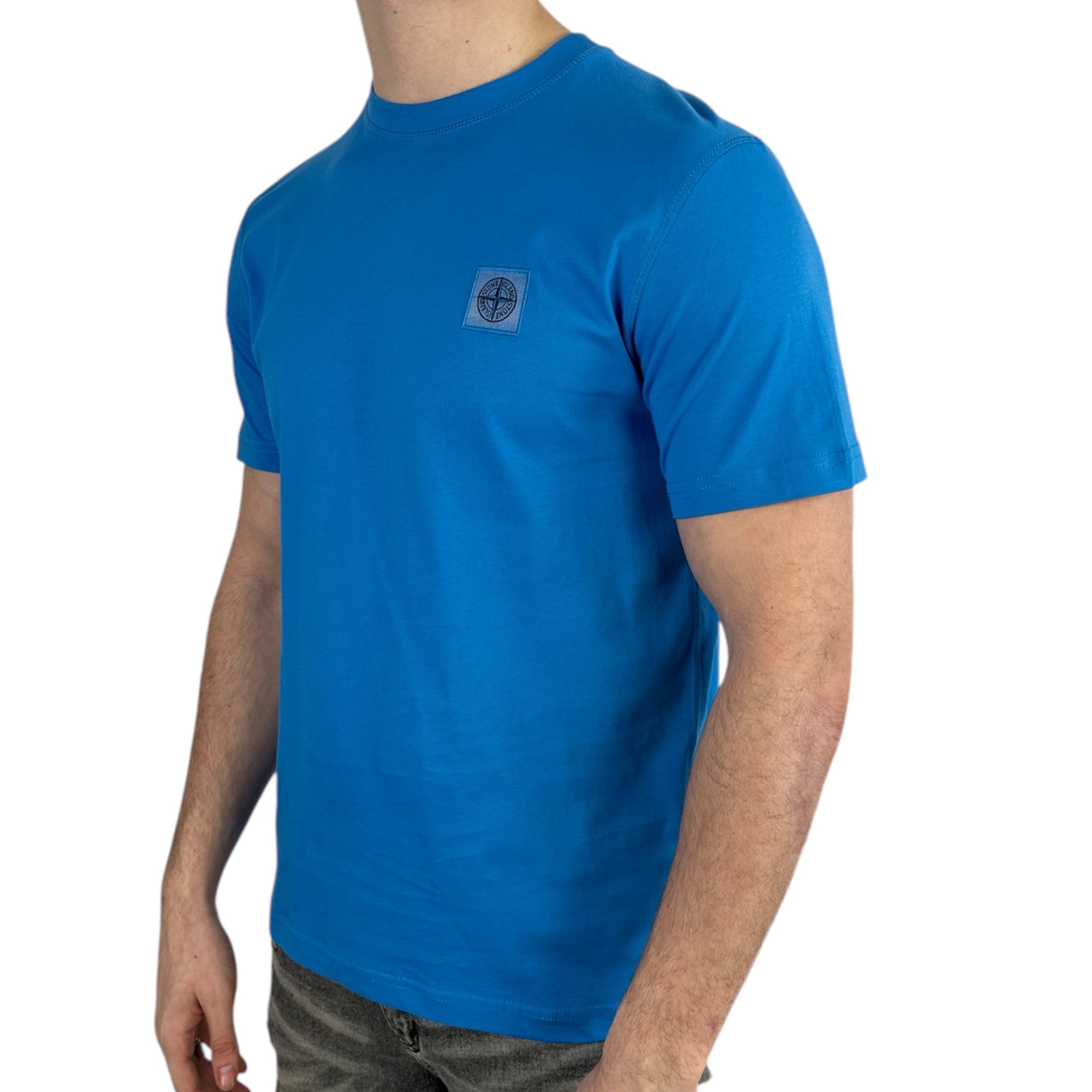 Stone Island T-shirt Ghost Ocean Blue - Image 2