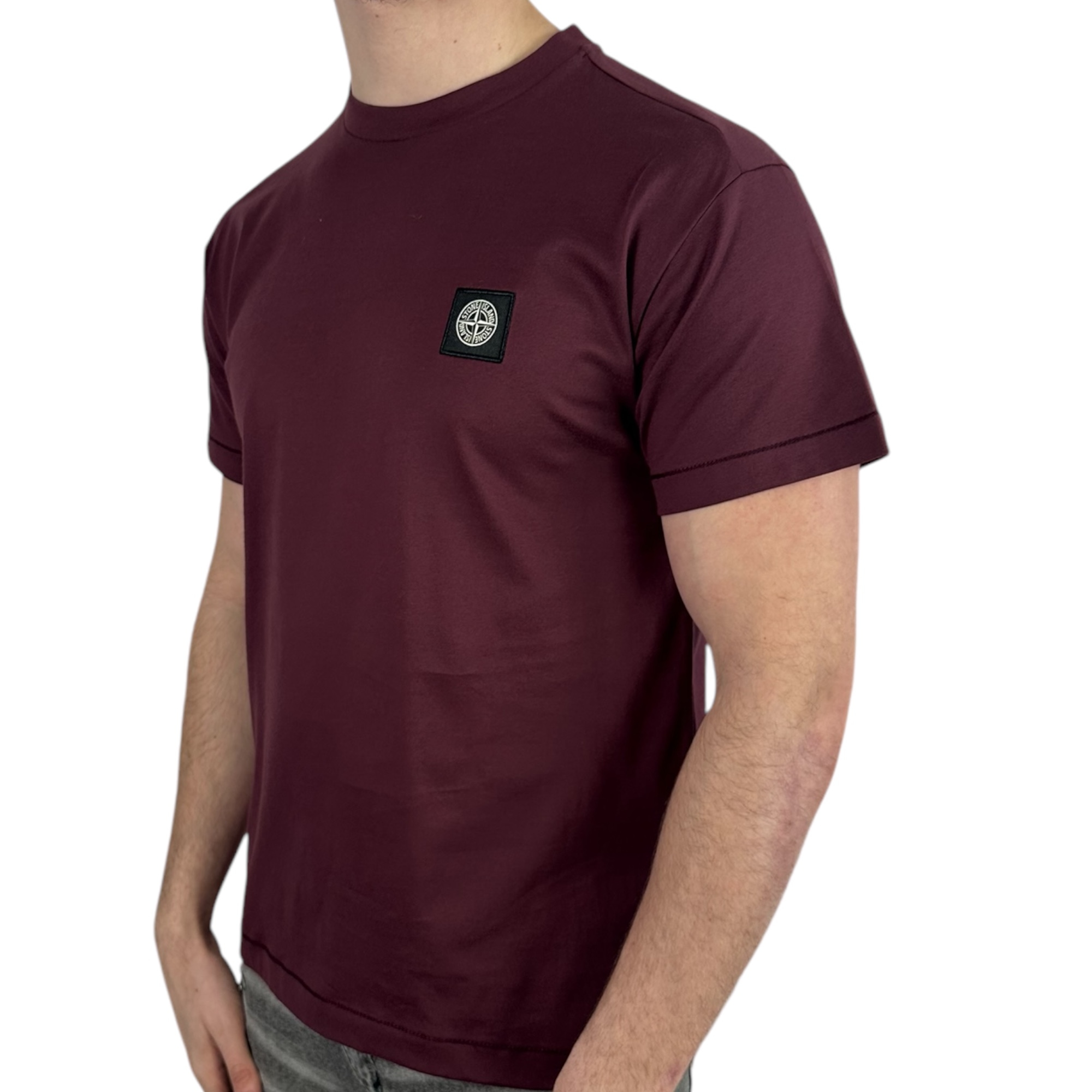 Stone Island T-shirt Classic Bordeaux - Image 2