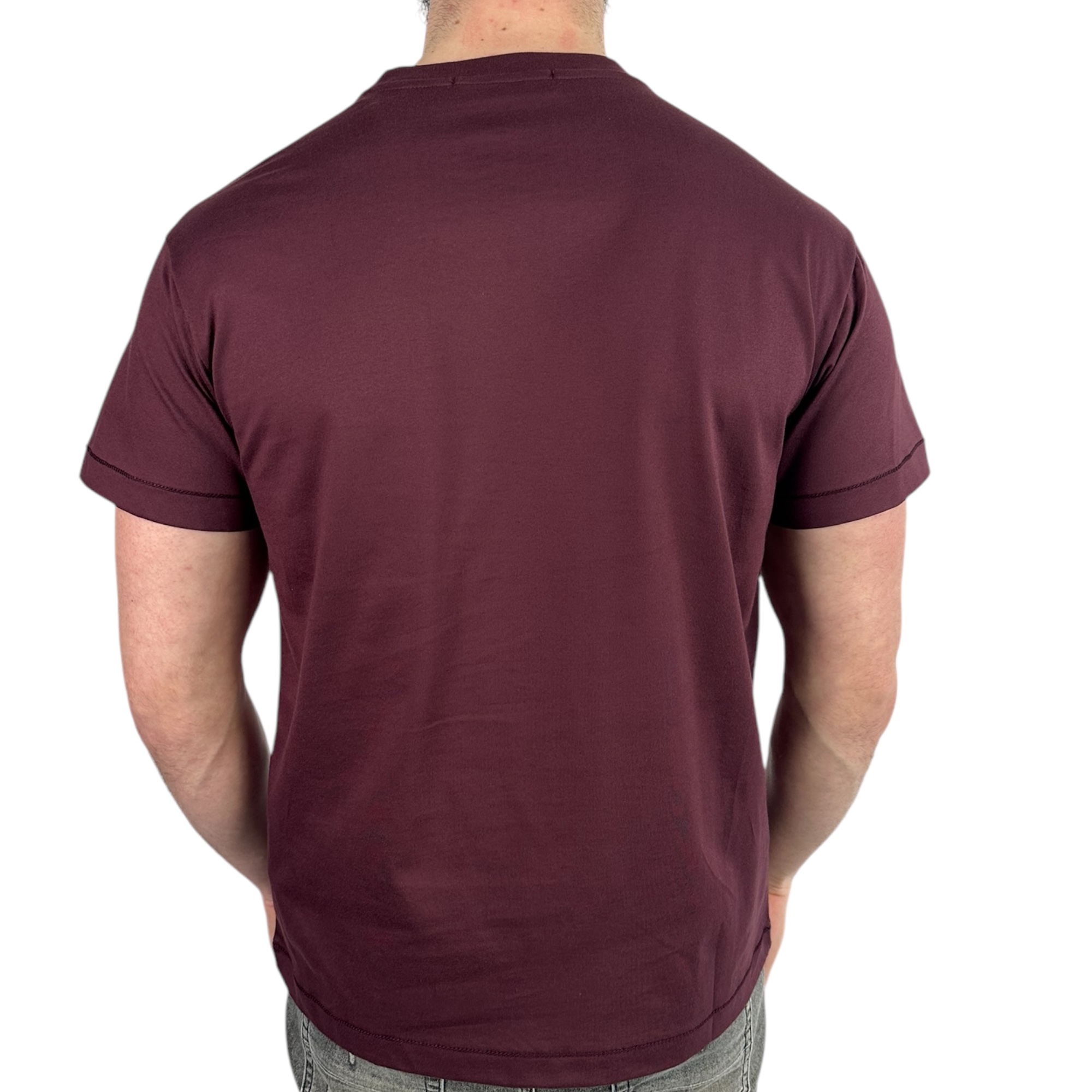 Stone Island T-shirt Classic Bordeaux - Image 3