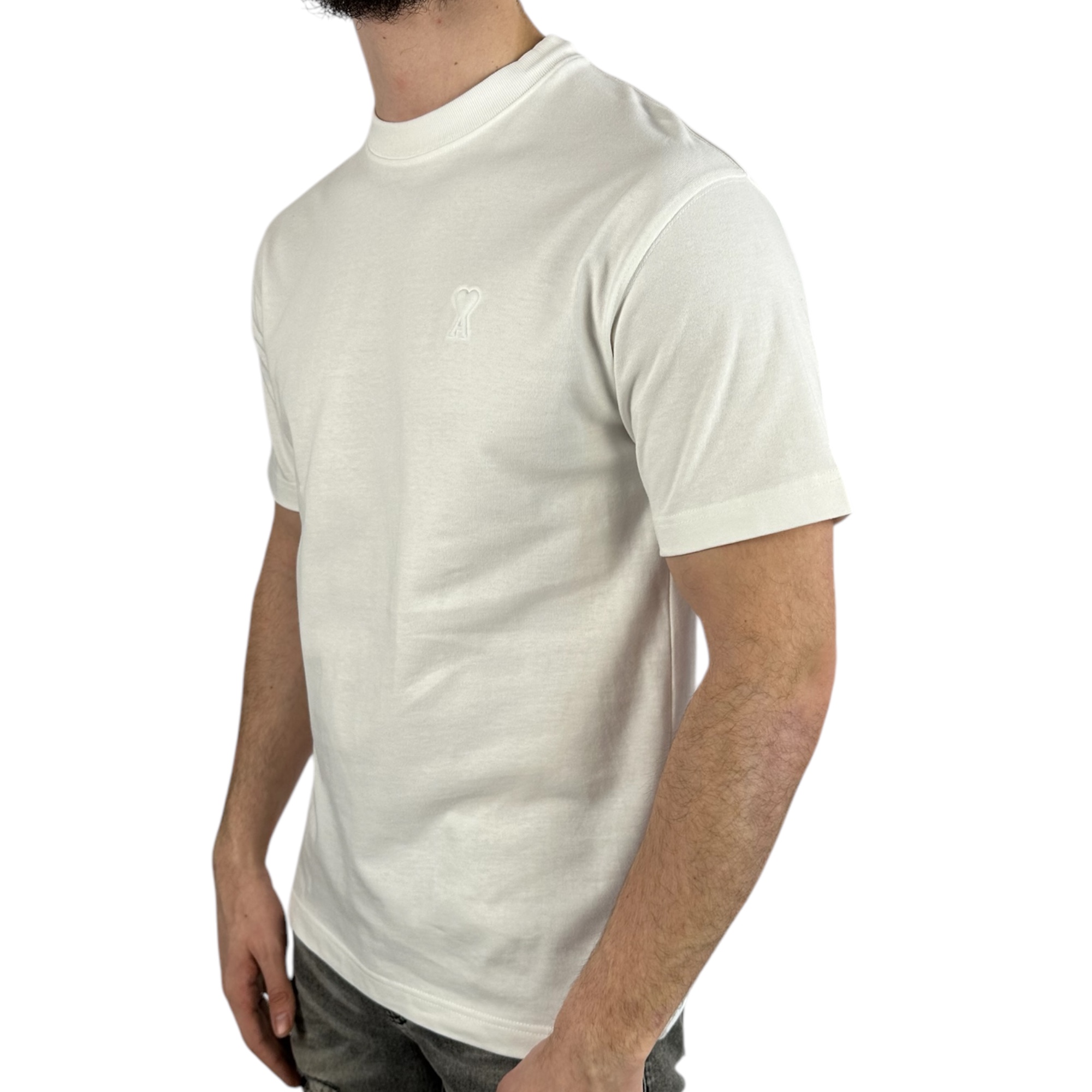 Ami Paris T-shirt Ghost White - Image 2