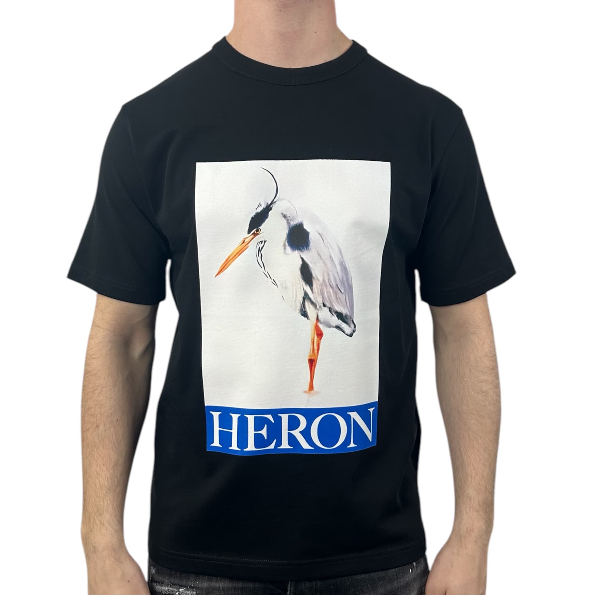 Heron Preston T-shirt Painted Black