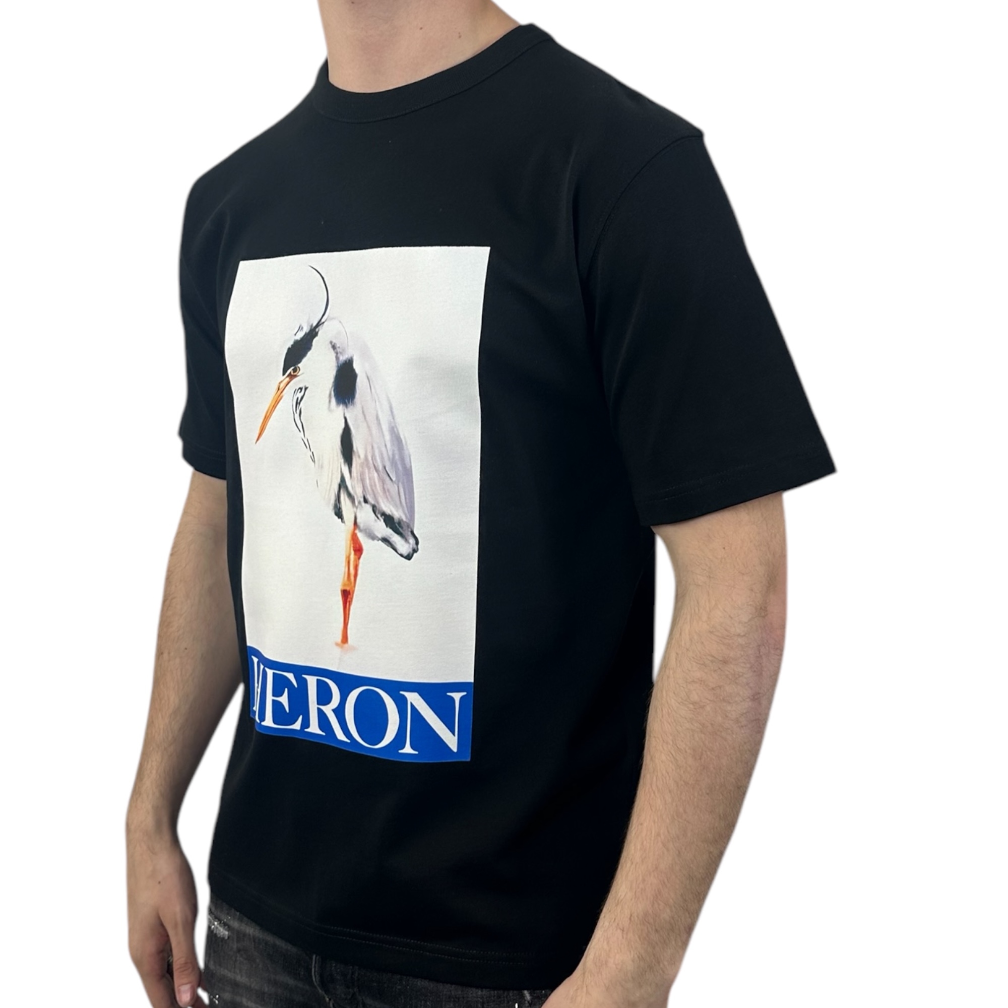 Heron Preston T-shirt Painted Black - Image 2