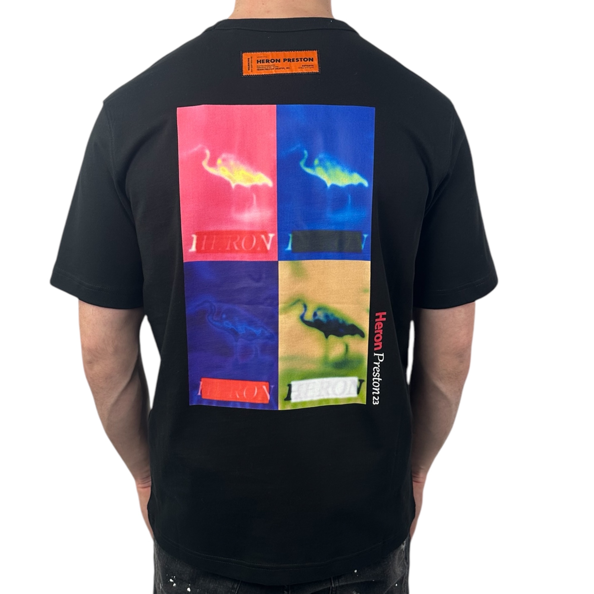 Heron Preston T-shirt Back Logo Black - Image 3
