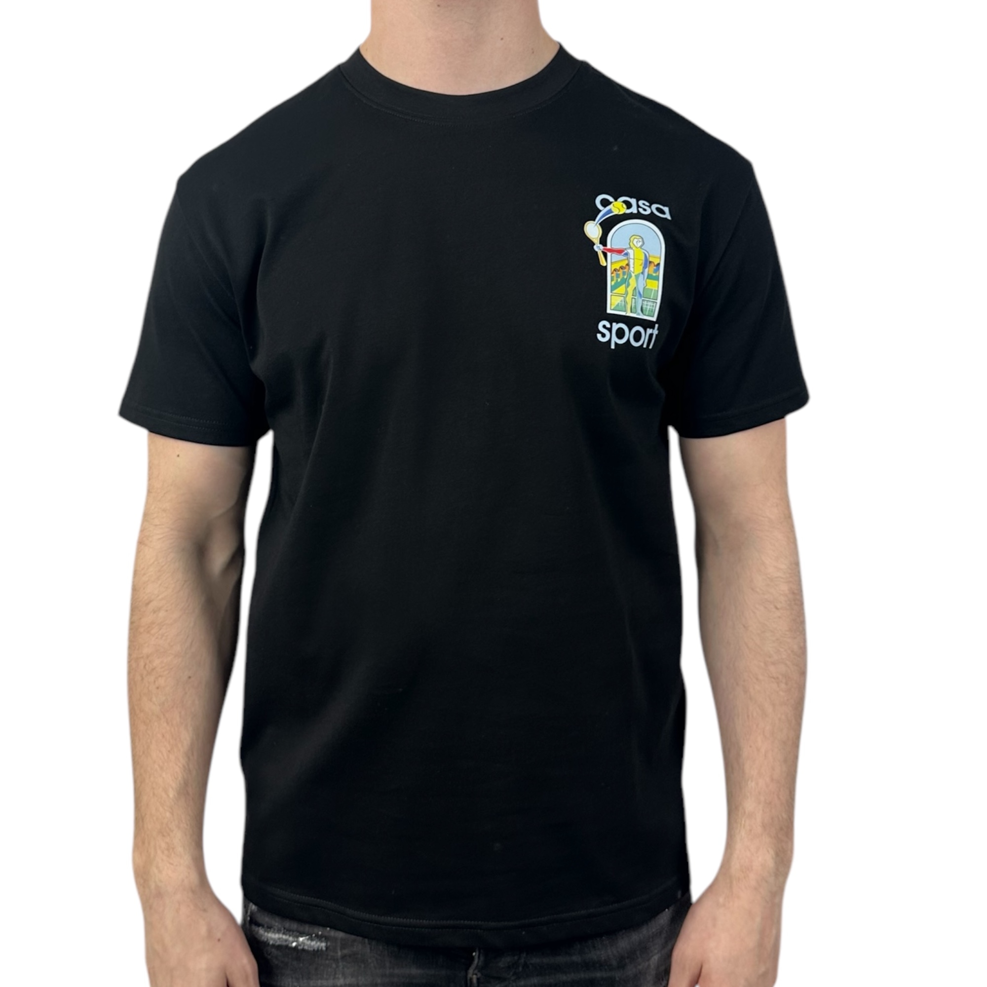 Casablanca T-shirt Casa Sport Black