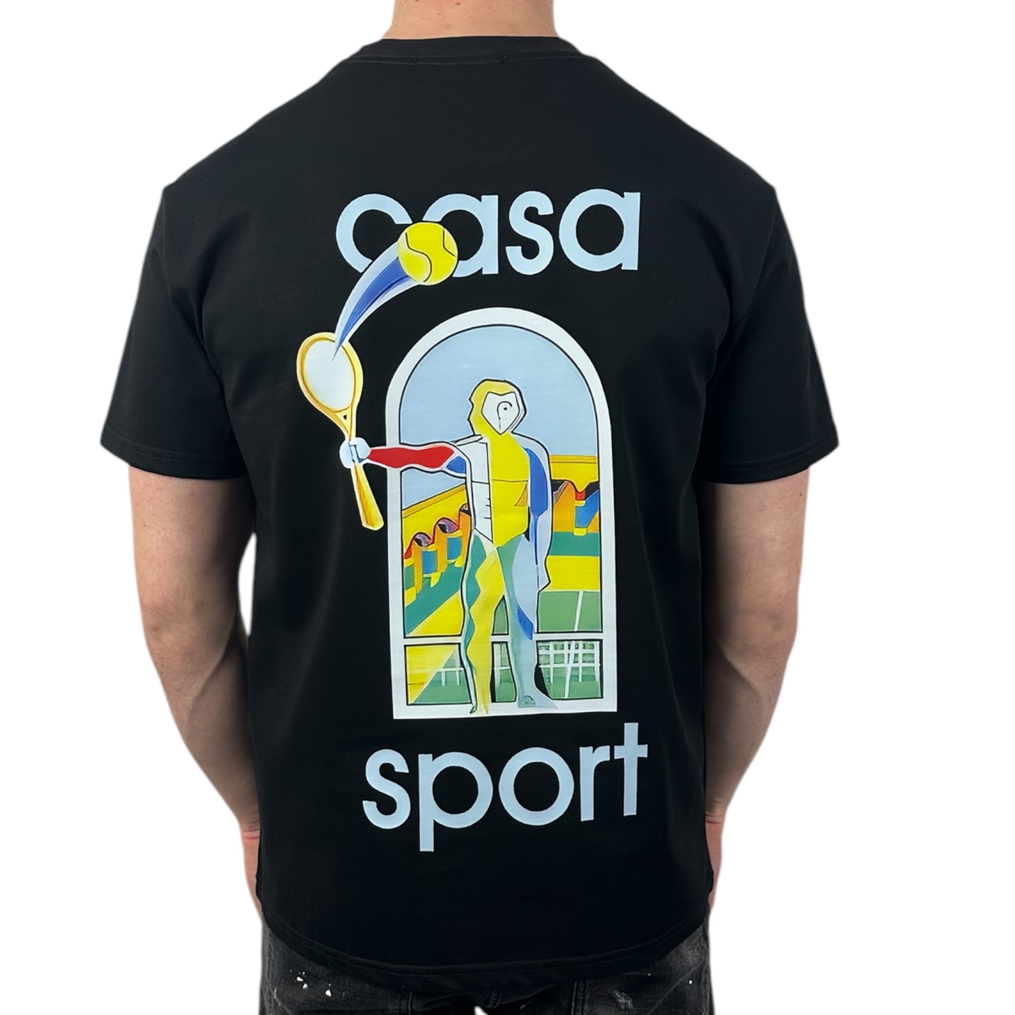 Casablanca T-shirt Casa Sport Black - Image 3