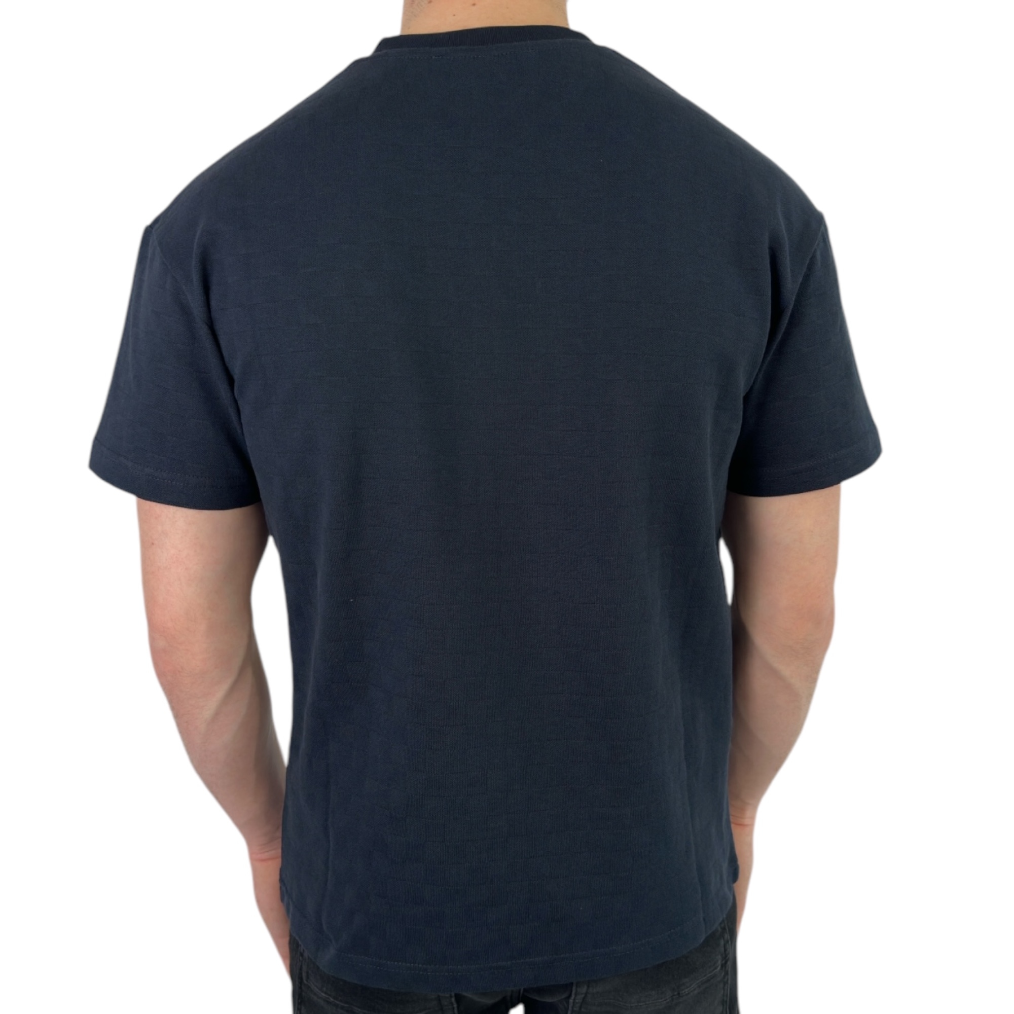 Louis Vuitton T-shirt Damier Cotton Navy Blue - Image 3