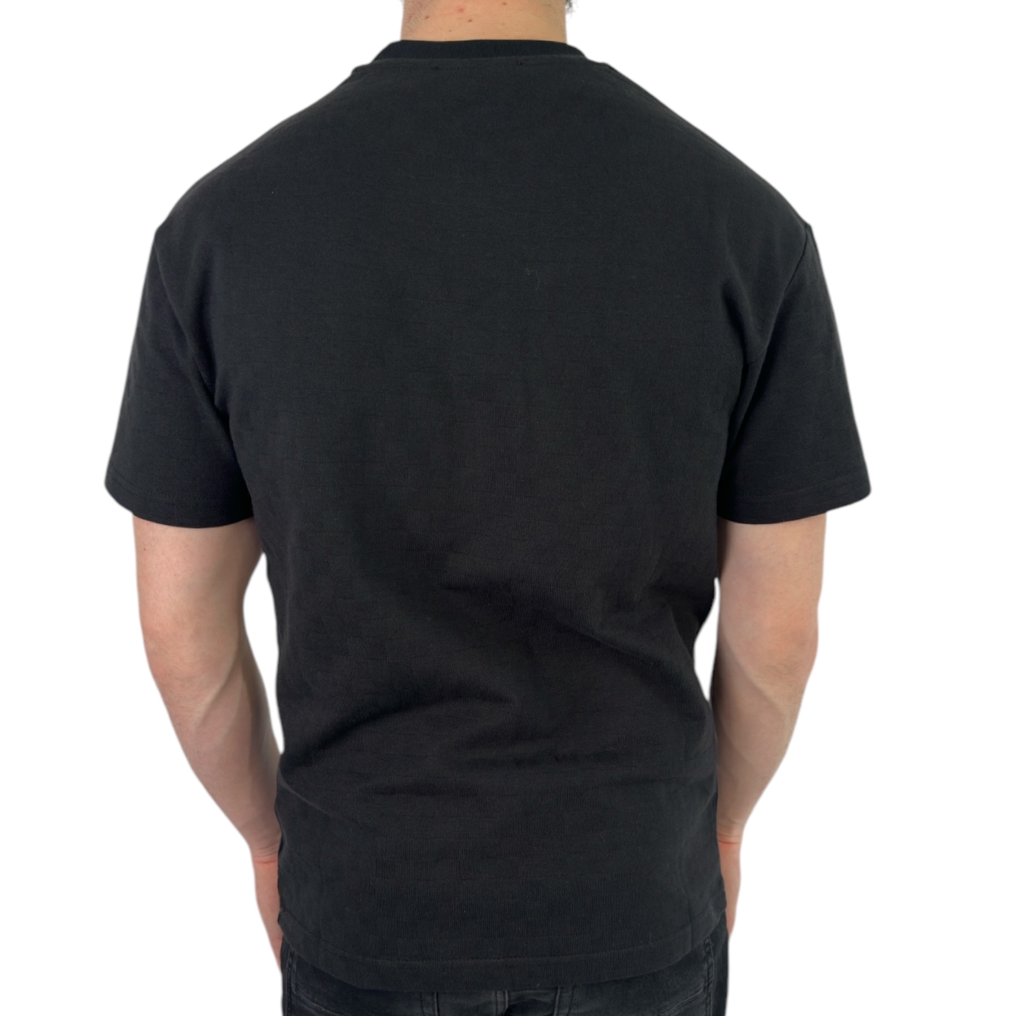 Louis Vuitton T-shirt Damier Cotton Black - Image 3