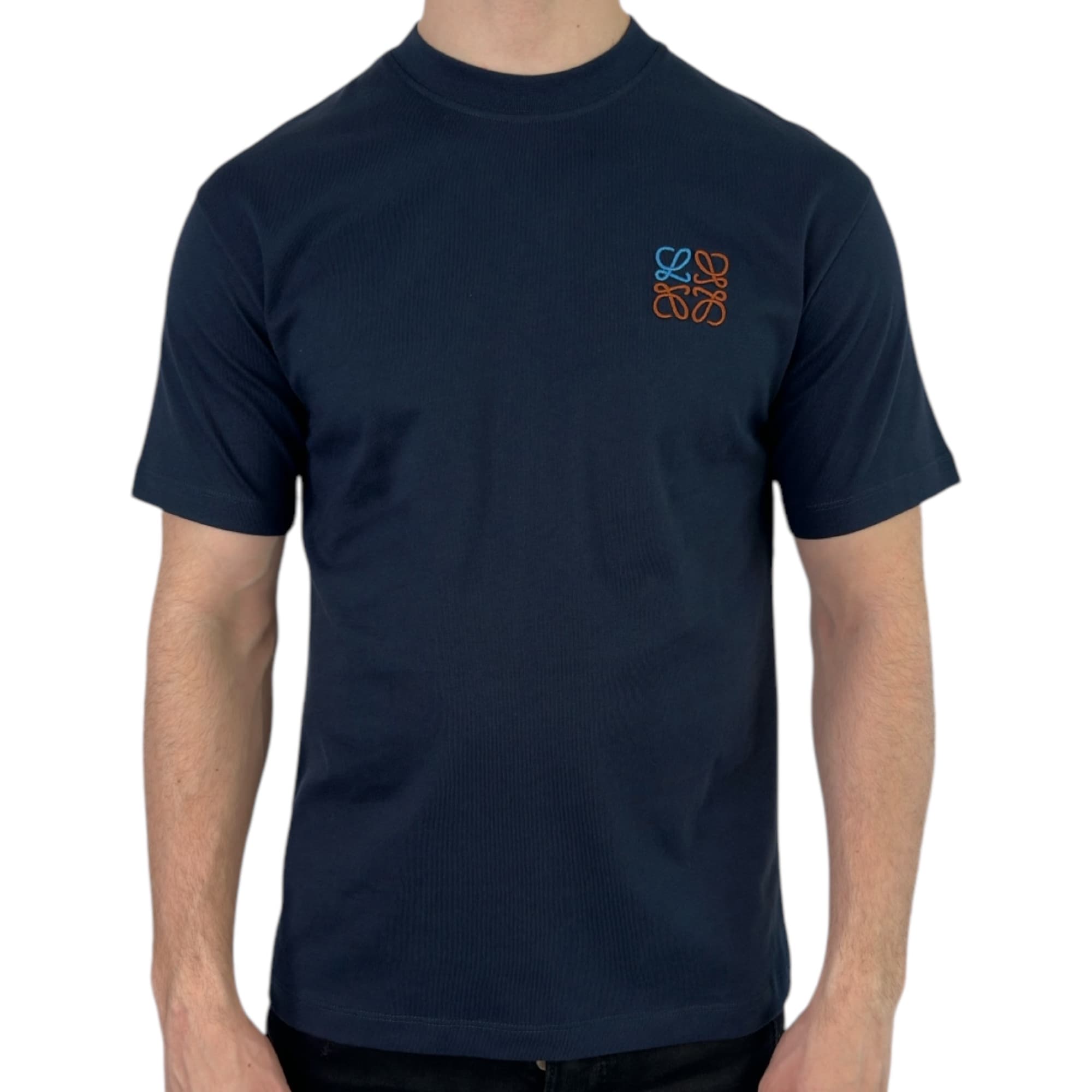 Loewe T-shirt Small Logo Navy Blue